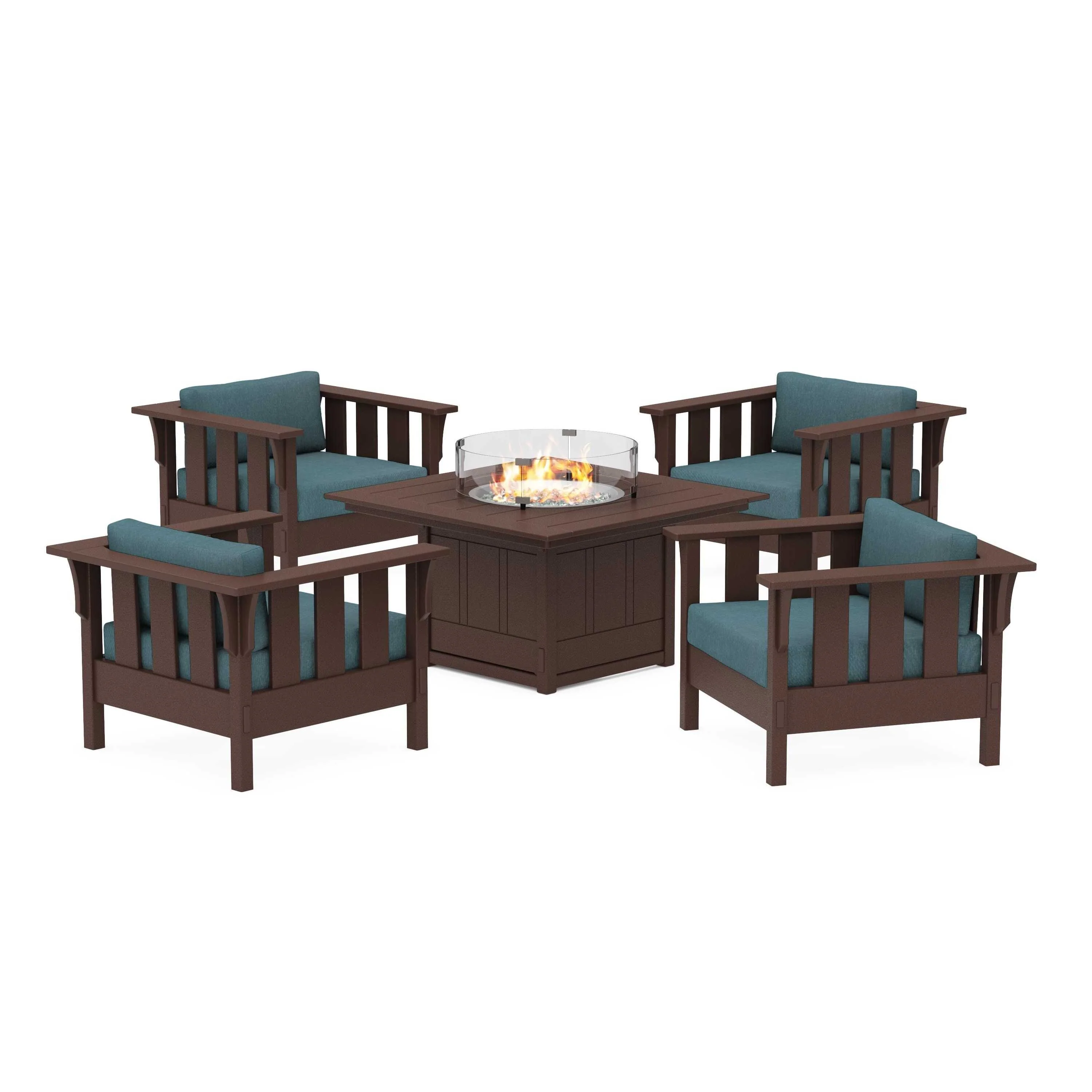 Acadia 5-Piece Deep Seating Set with Fire Pit Table - Image 163