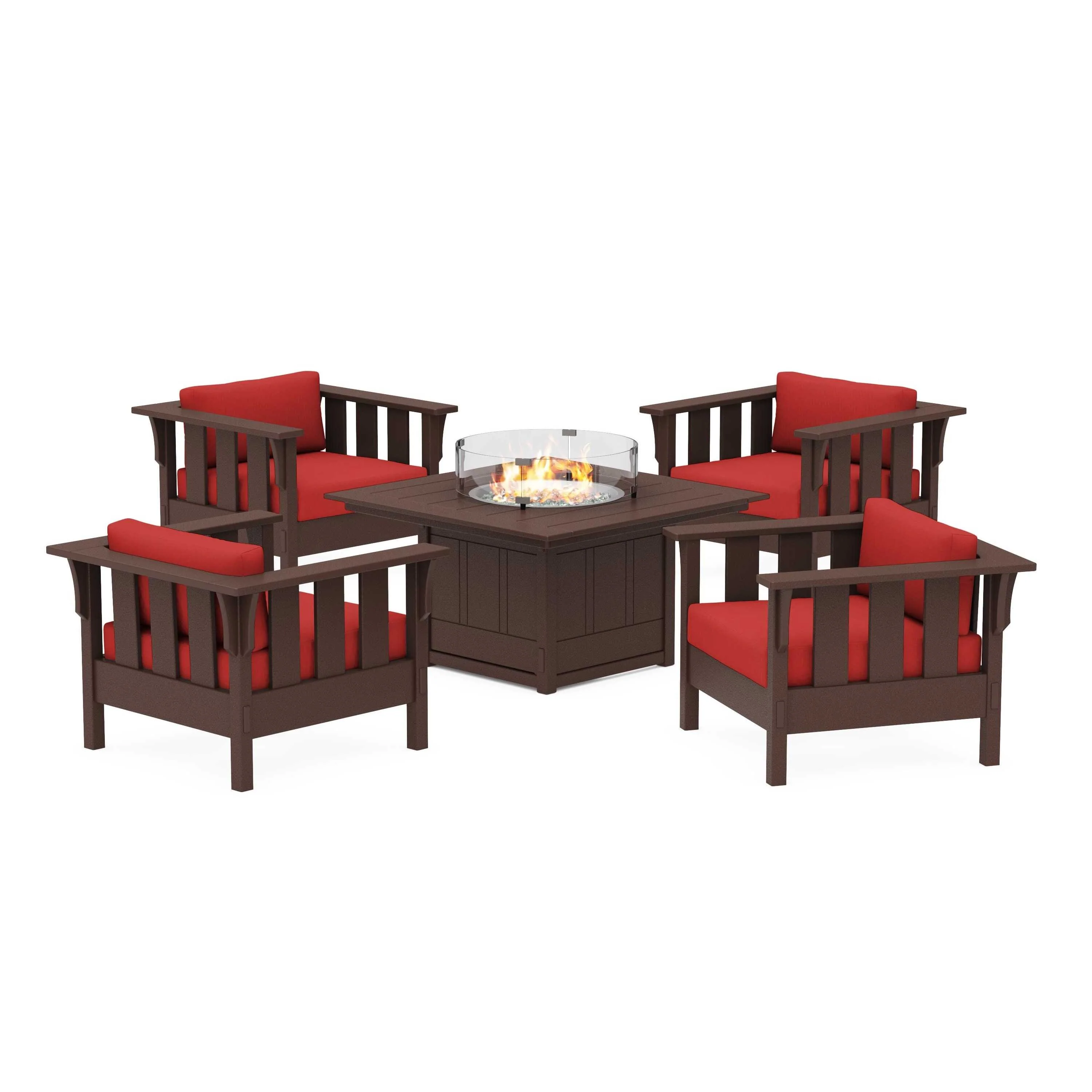 Acadia 5-Piece Deep Seating Set with Fire Pit Table - Image 168