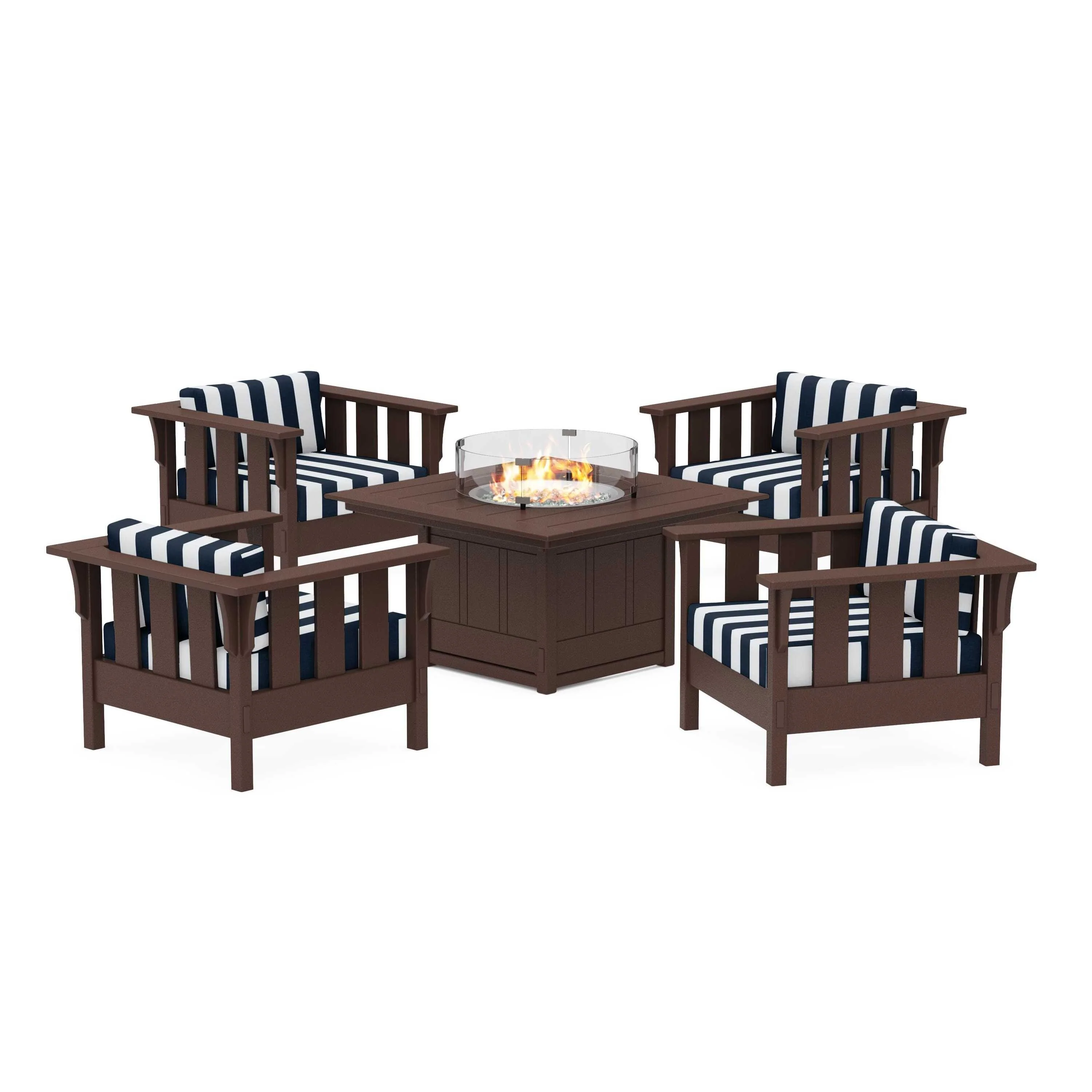 Acadia 5-Piece Deep Seating Set with Fire Pit Table - Image 170