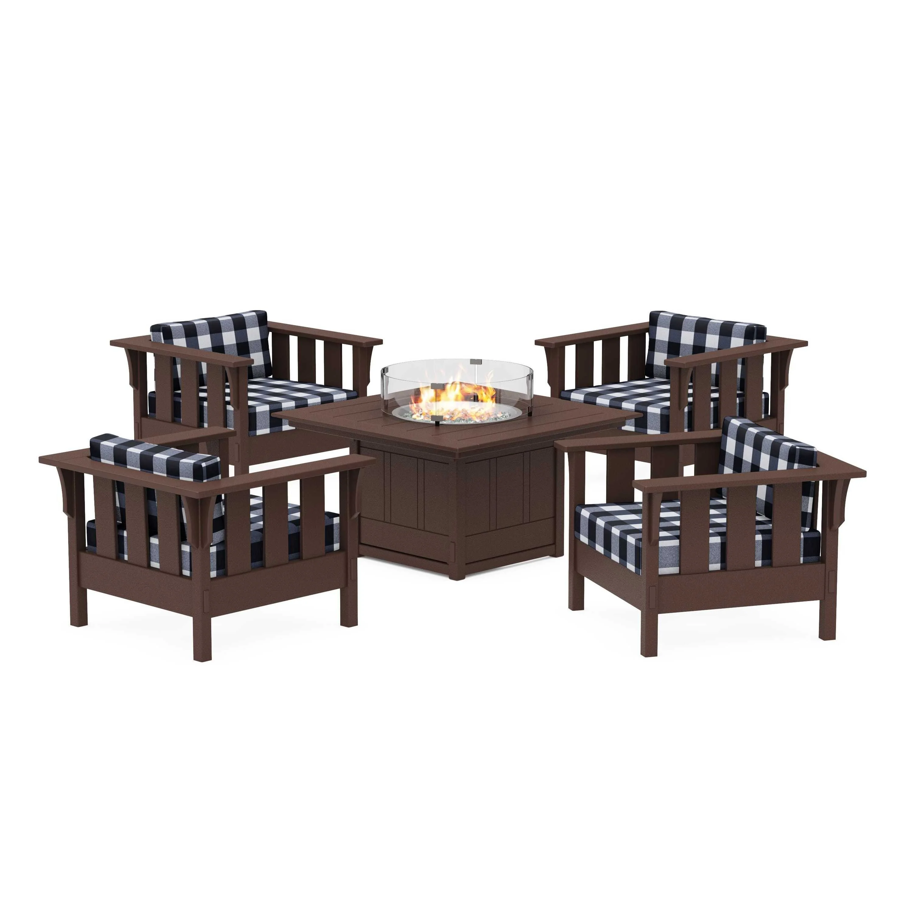 Acadia 5-Piece Deep Seating Set with Fire Pit Table - Image 175