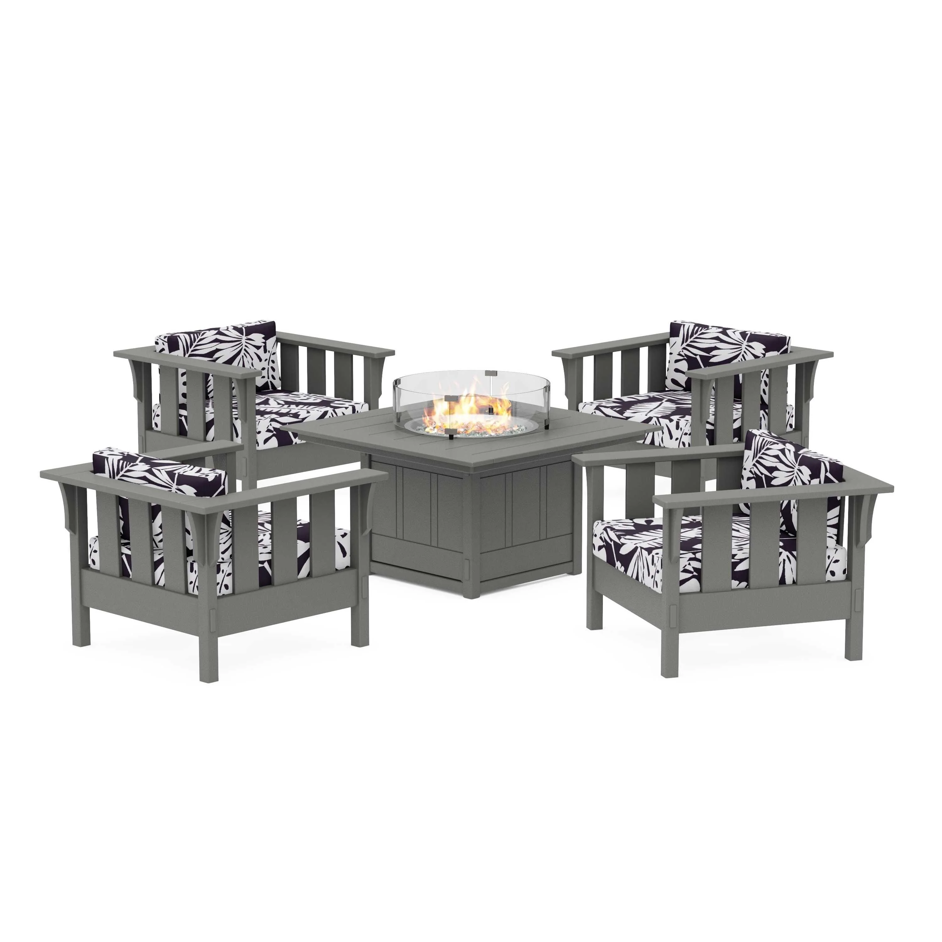 Acadia 5-Piece Deep Seating Set with Fire Pit Table - Image 176