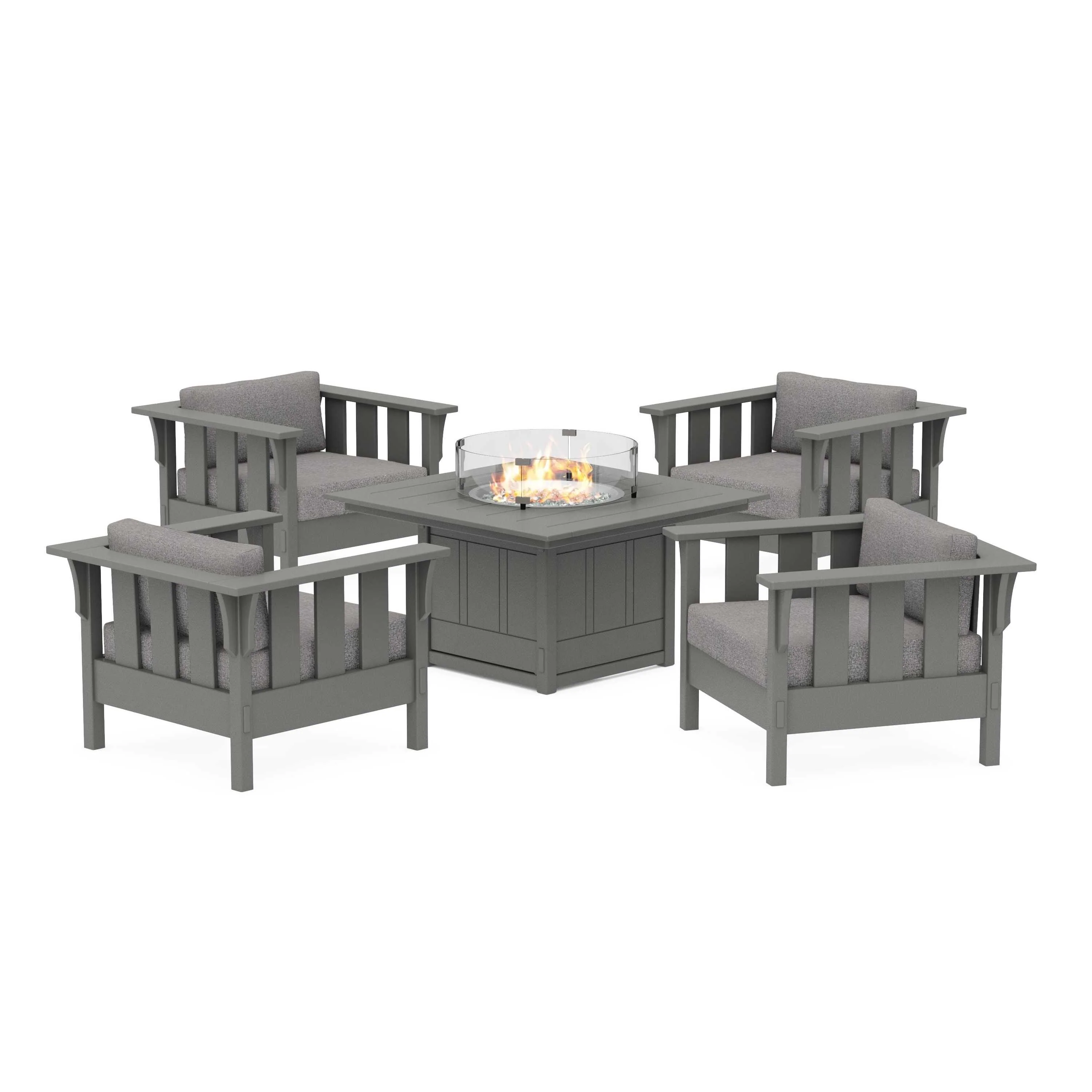 Acadia 5-Piece Deep Seating Set with Fire Pit Table - Image 177