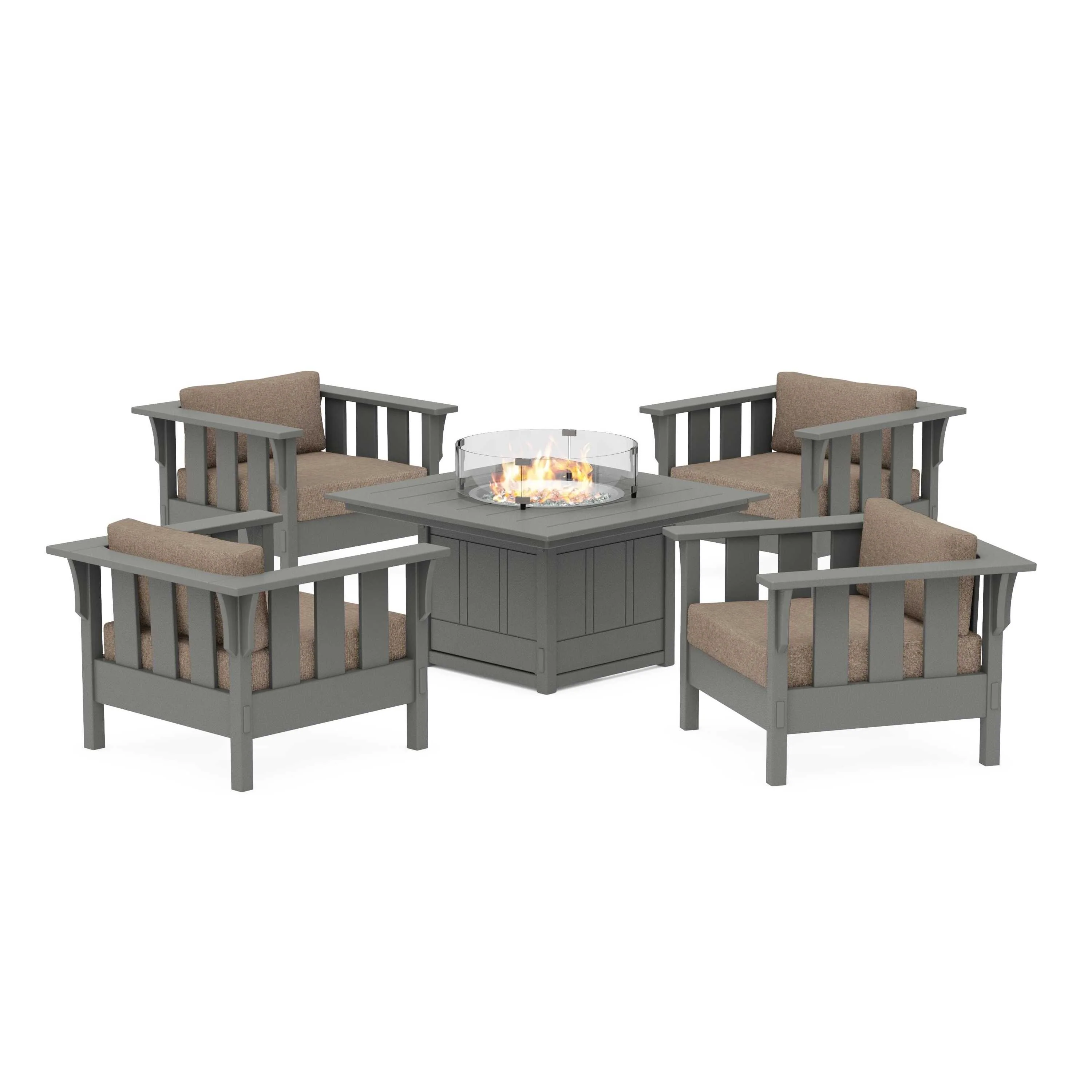 Acadia 5-Piece Deep Seating Set with Fire Pit Table - Image 181