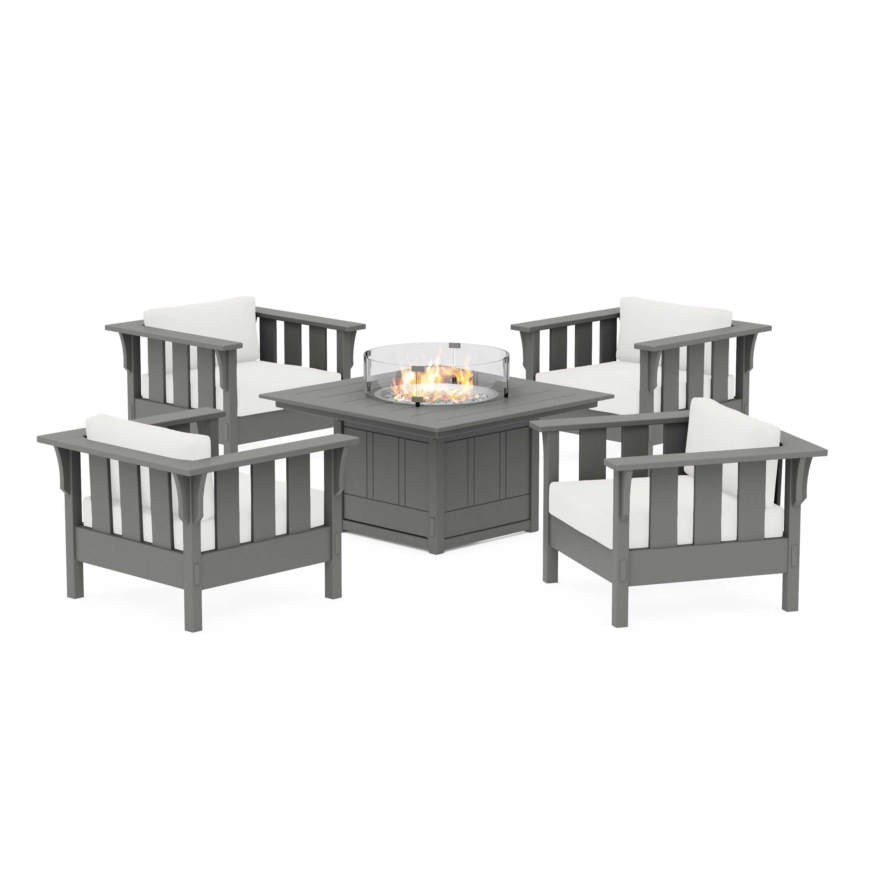 Acadia 5-Piece Deep Seating Set with Fire Pit Table - Image 182