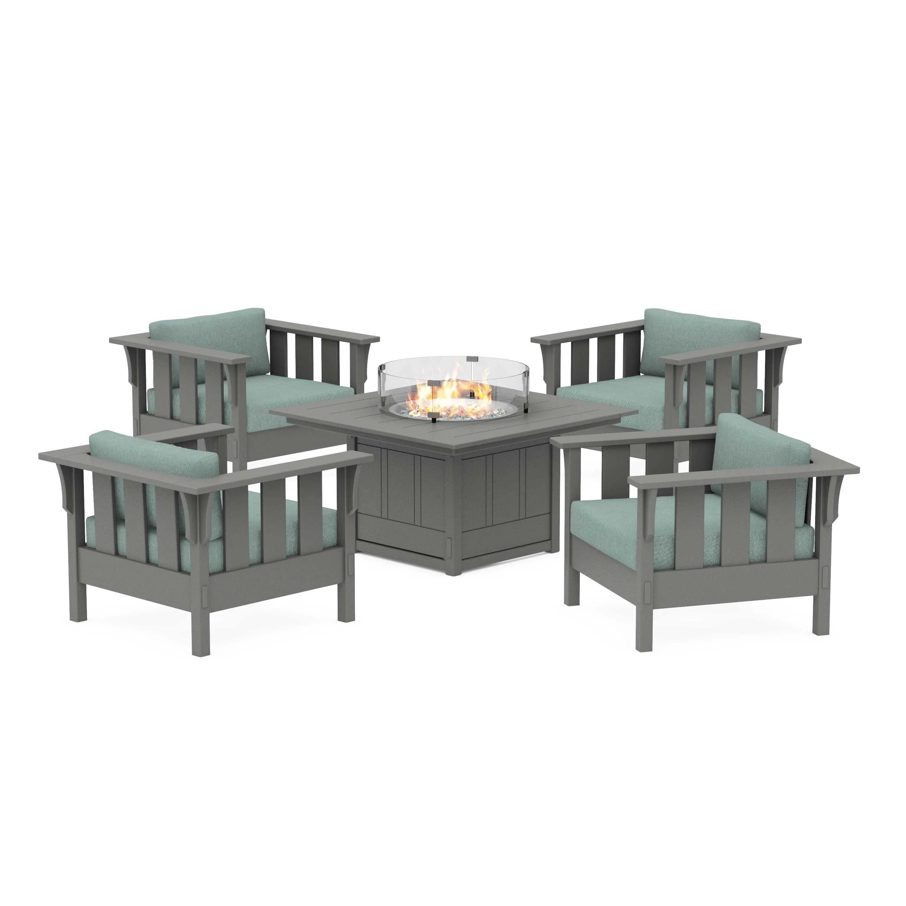 Acadia 5-Piece Deep Seating Set with Fire Pit Table - Image 185