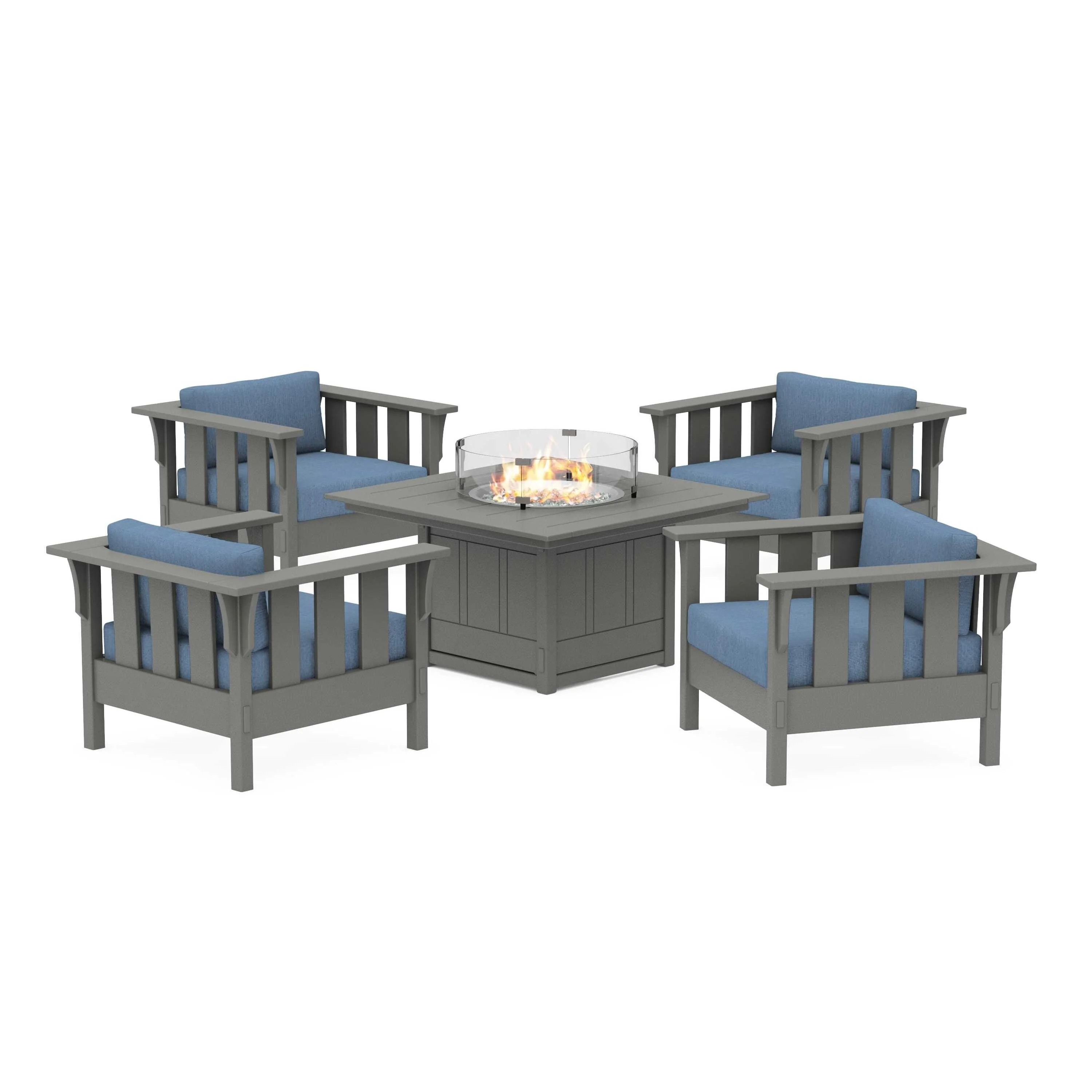 Acadia 5-Piece Deep Seating Set with Fire Pit Table - Image 186