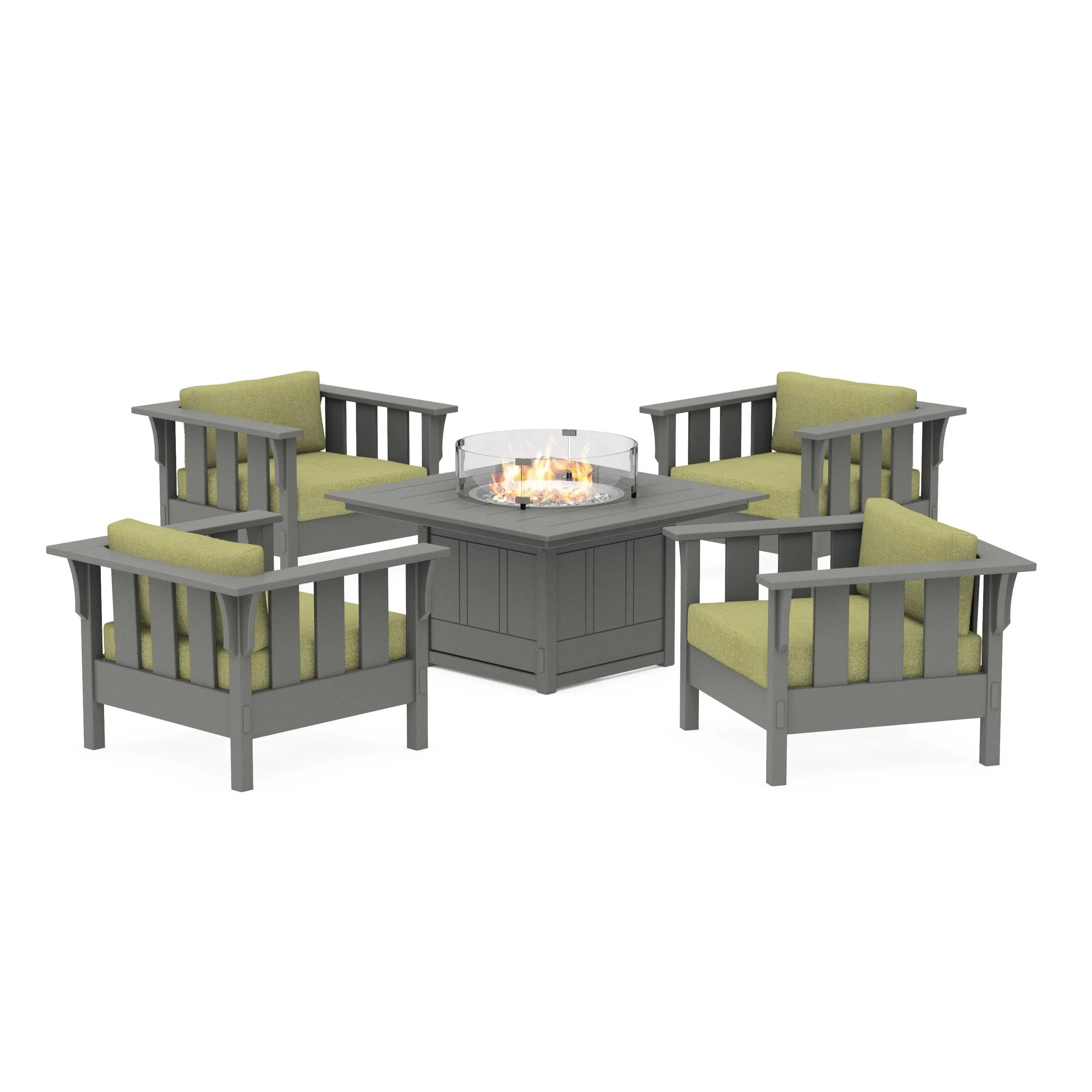 Acadia 5-Piece Deep Seating Set with Fire Pit Table - Image 187