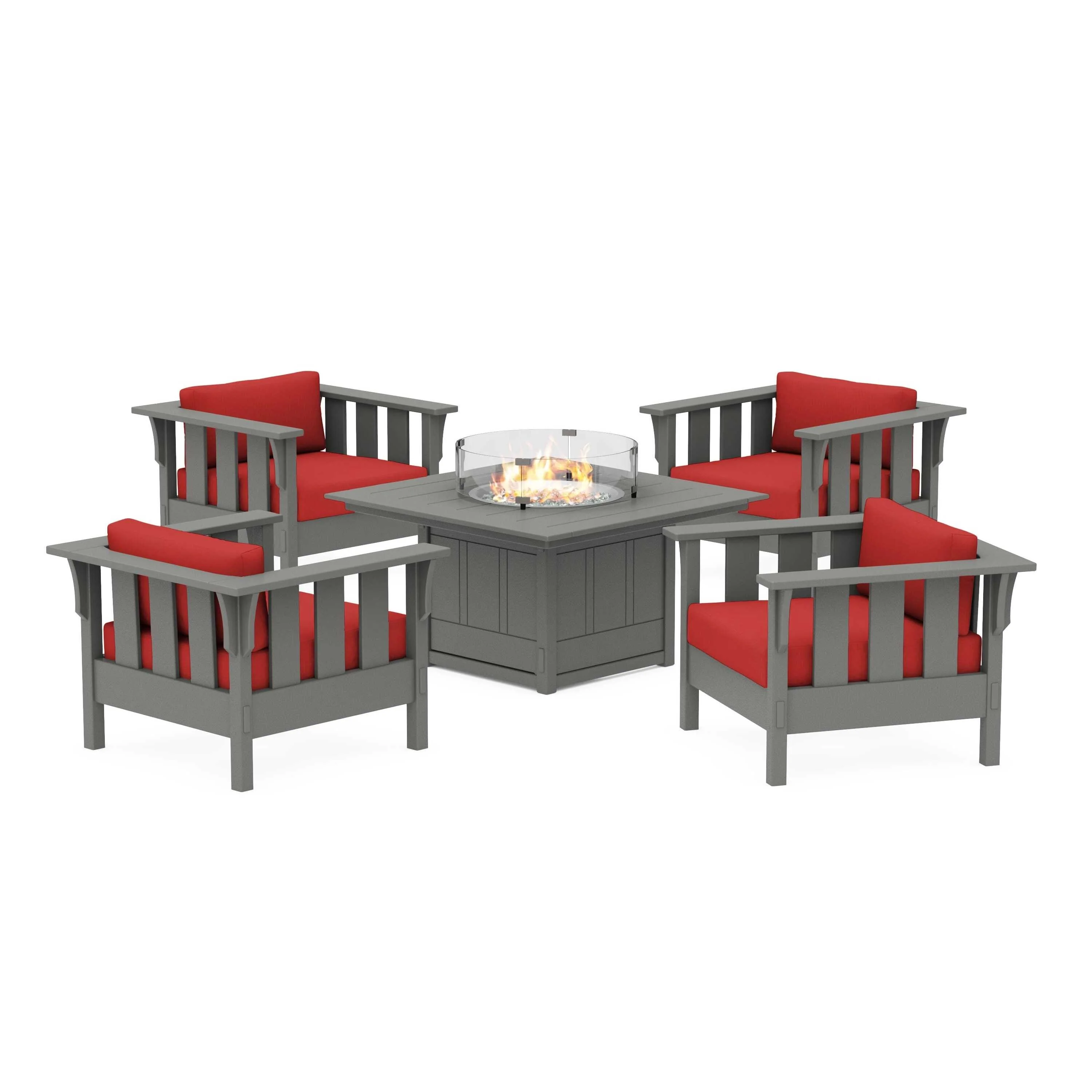 Acadia 5-Piece Deep Seating Set with Fire Pit Table - Image 189