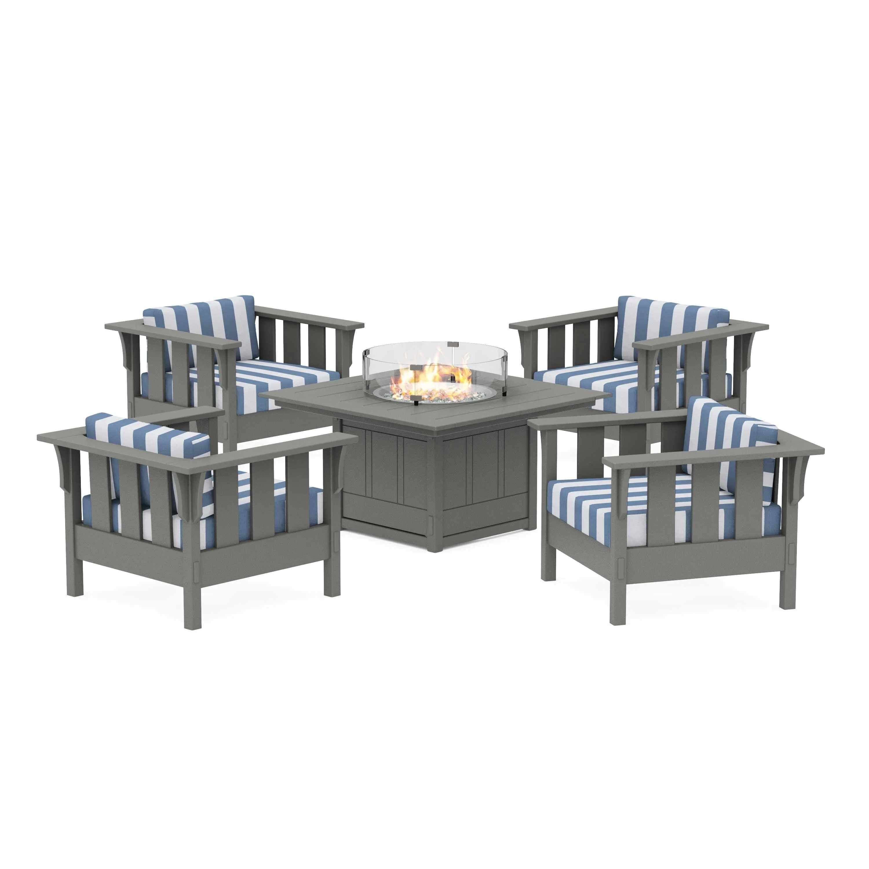 Acadia 5-Piece Deep Seating Set with Fire Pit Table - Image 190