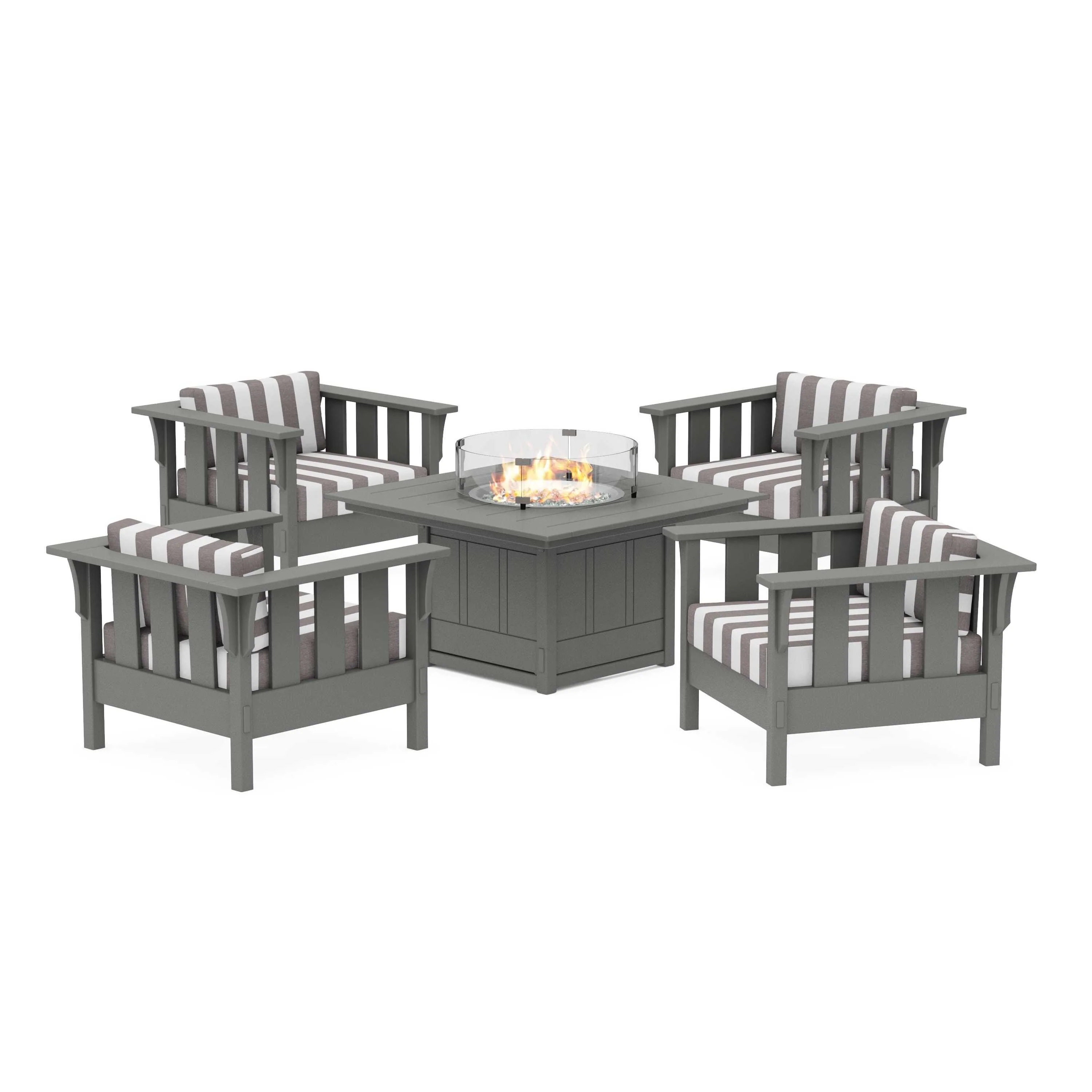 Acadia 5-Piece Deep Seating Set with Fire Pit Table - Image 192