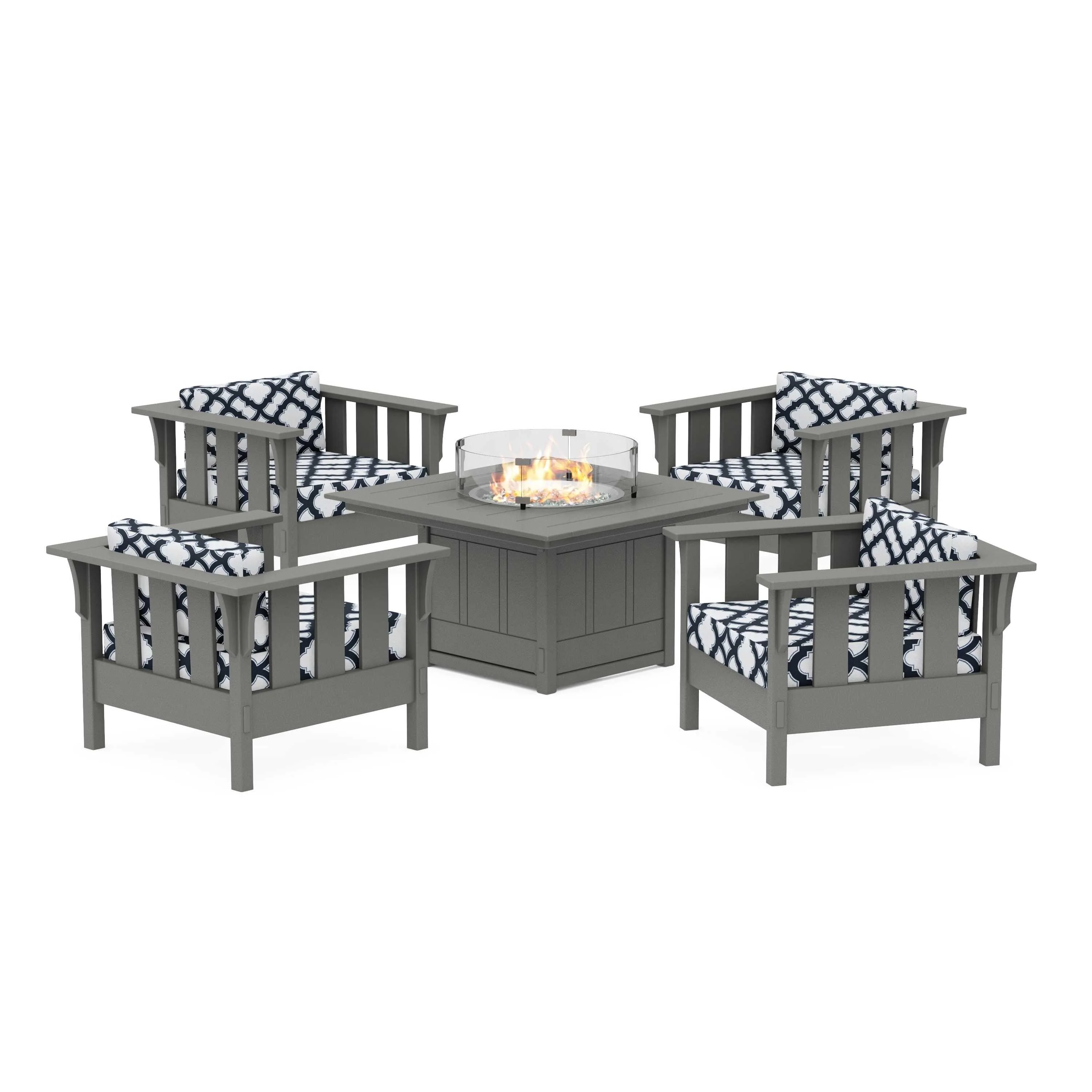Acadia 5-Piece Deep Seating Set with Fire Pit Table - Image 195