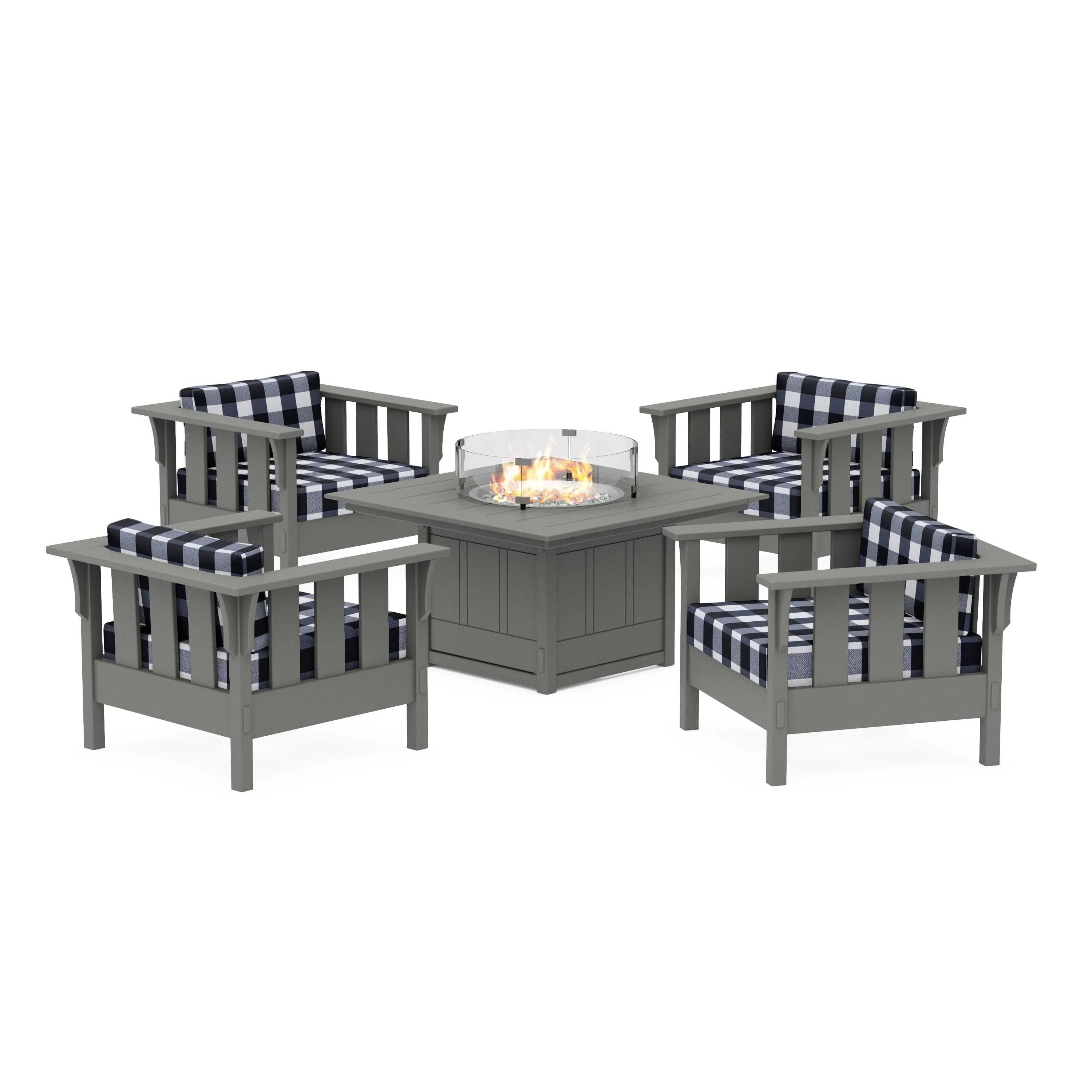 Acadia 5-Piece Deep Seating Set with Fire Pit Table - Image 196