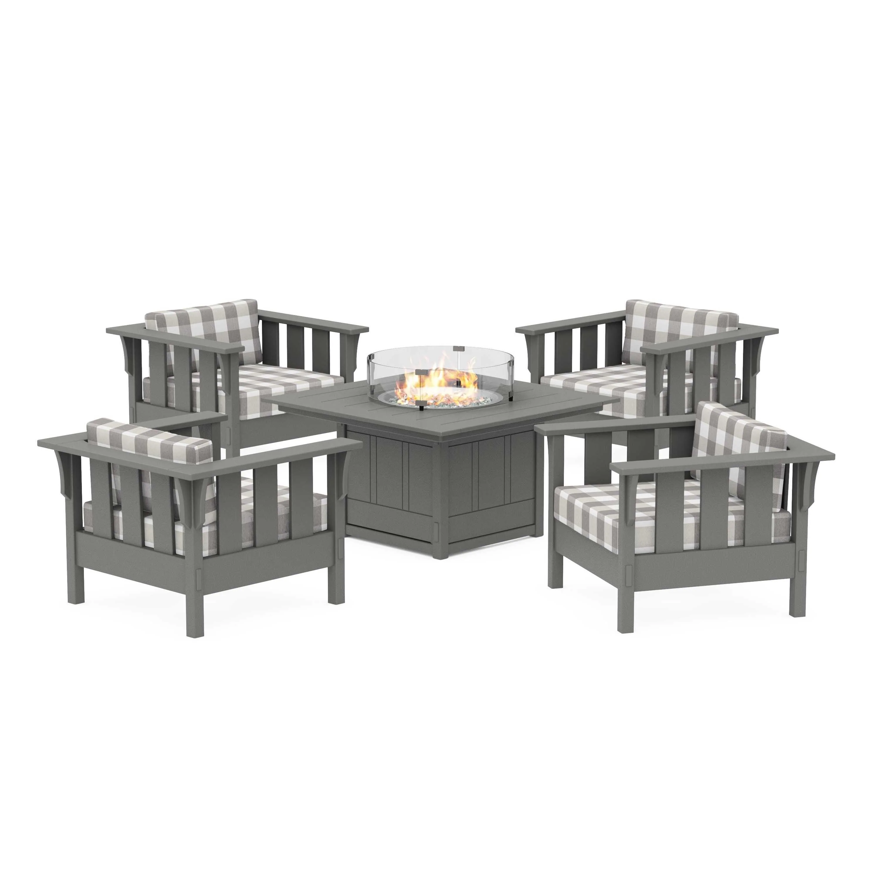 Acadia 5-Piece Deep Seating Set with Fire Pit Table - Image 197