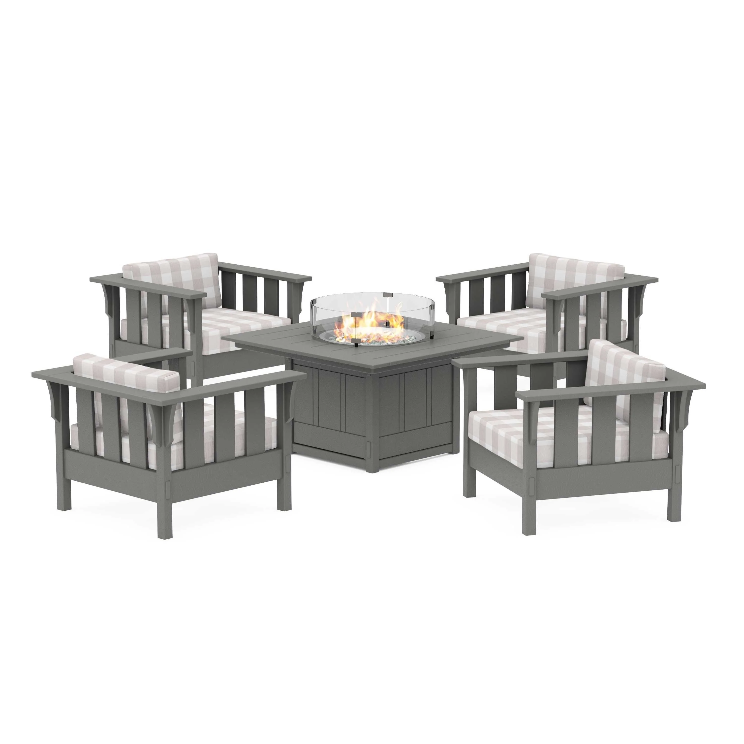 Acadia 5-Piece Deep Seating Set with Fire Pit Table - Image 198