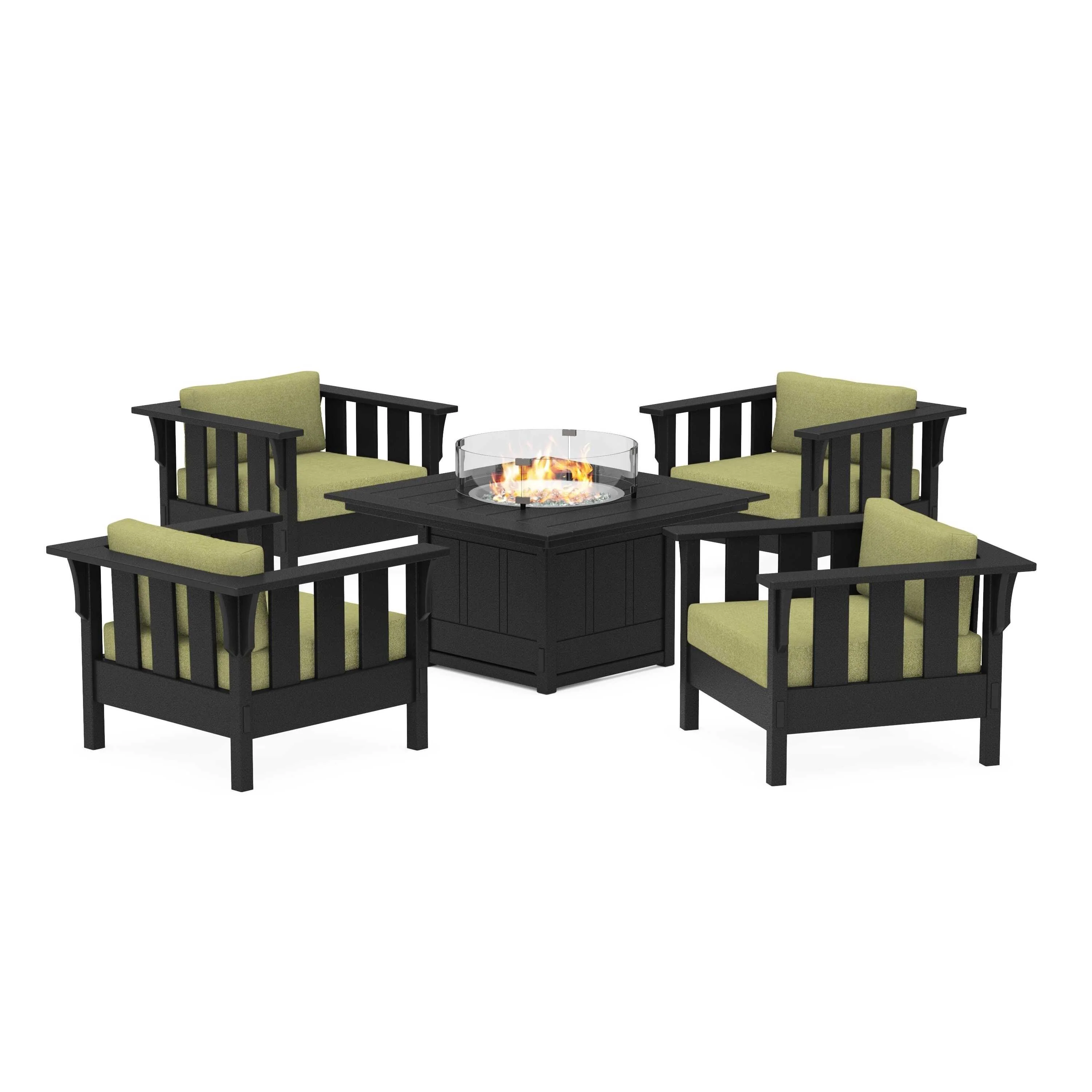Acadia 5-Piece Deep Seating Set with Fire Pit Table - Image 20