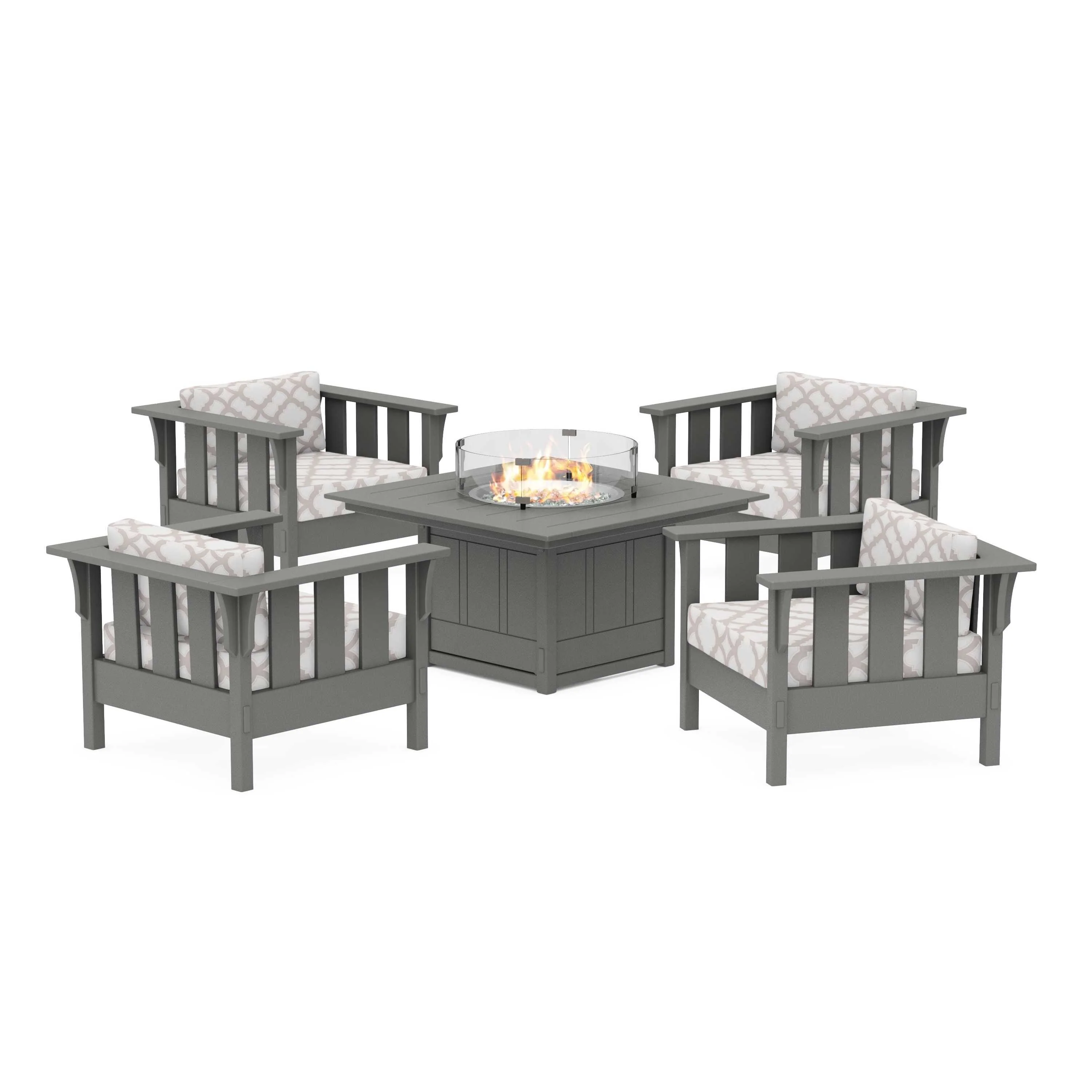 Acadia 5-Piece Deep Seating Set with Fire Pit Table - Image 200