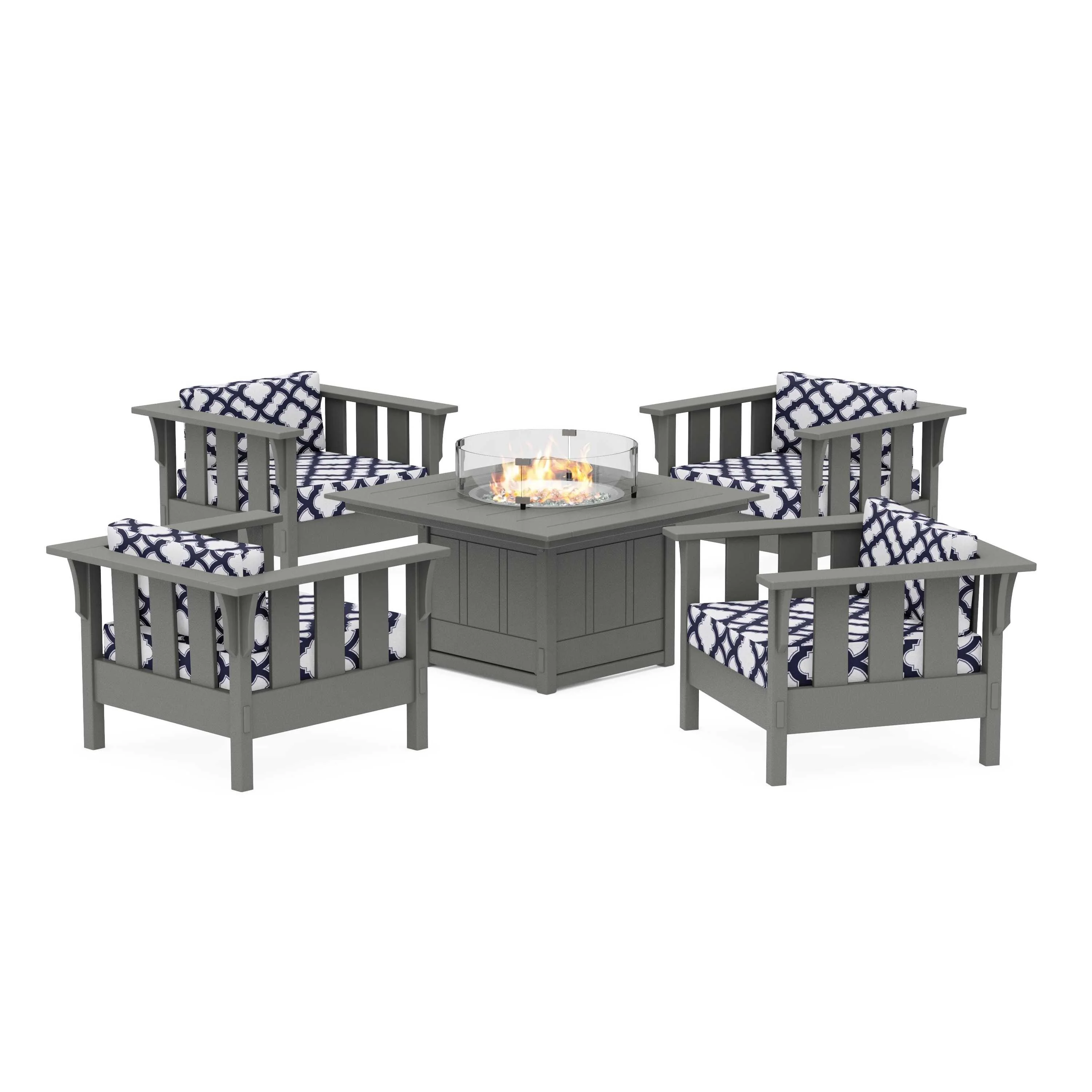 Acadia 5-Piece Deep Seating Set with Fire Pit Table - Image 208