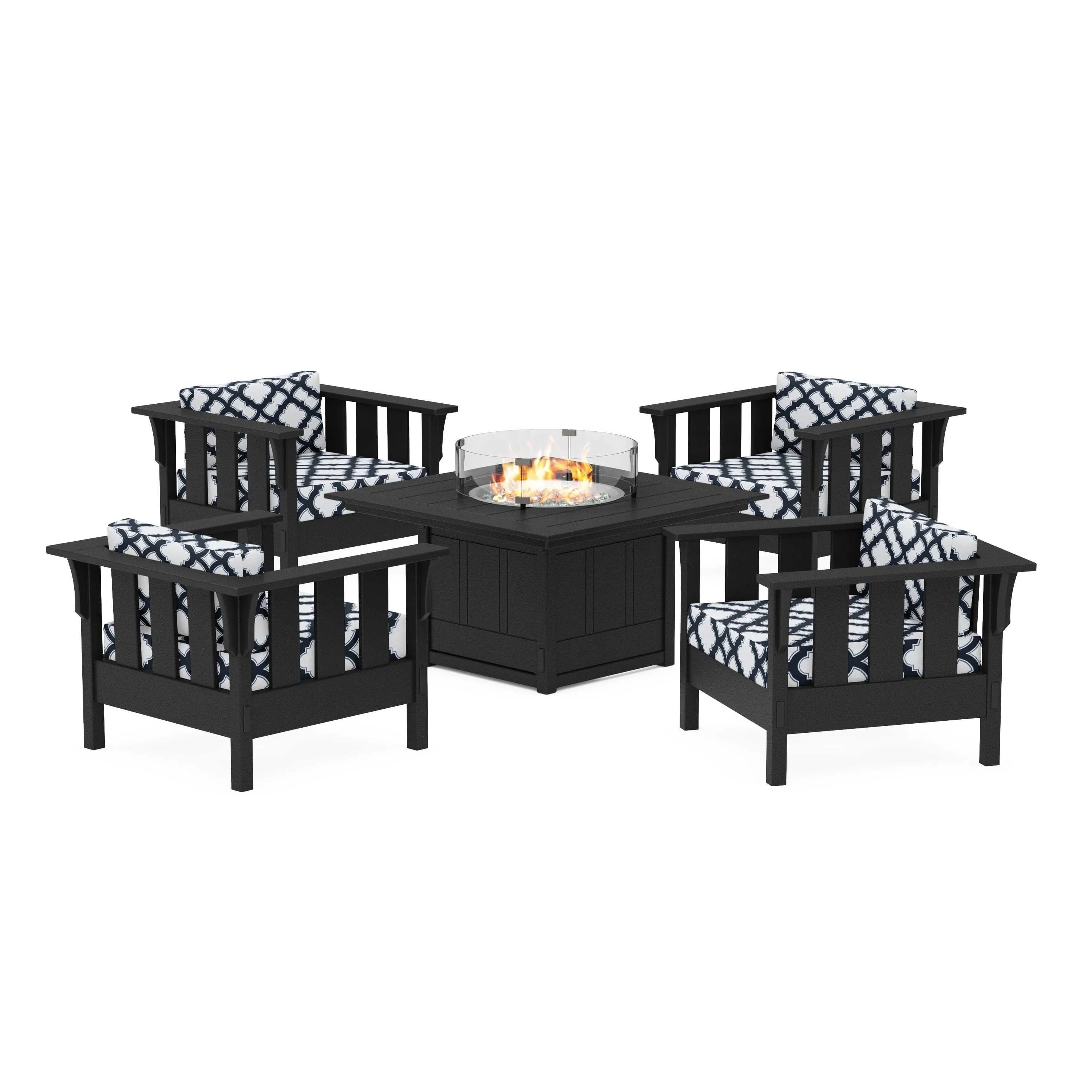 Acadia 5-Piece Deep Seating Set with Fire Pit Table - Image 28