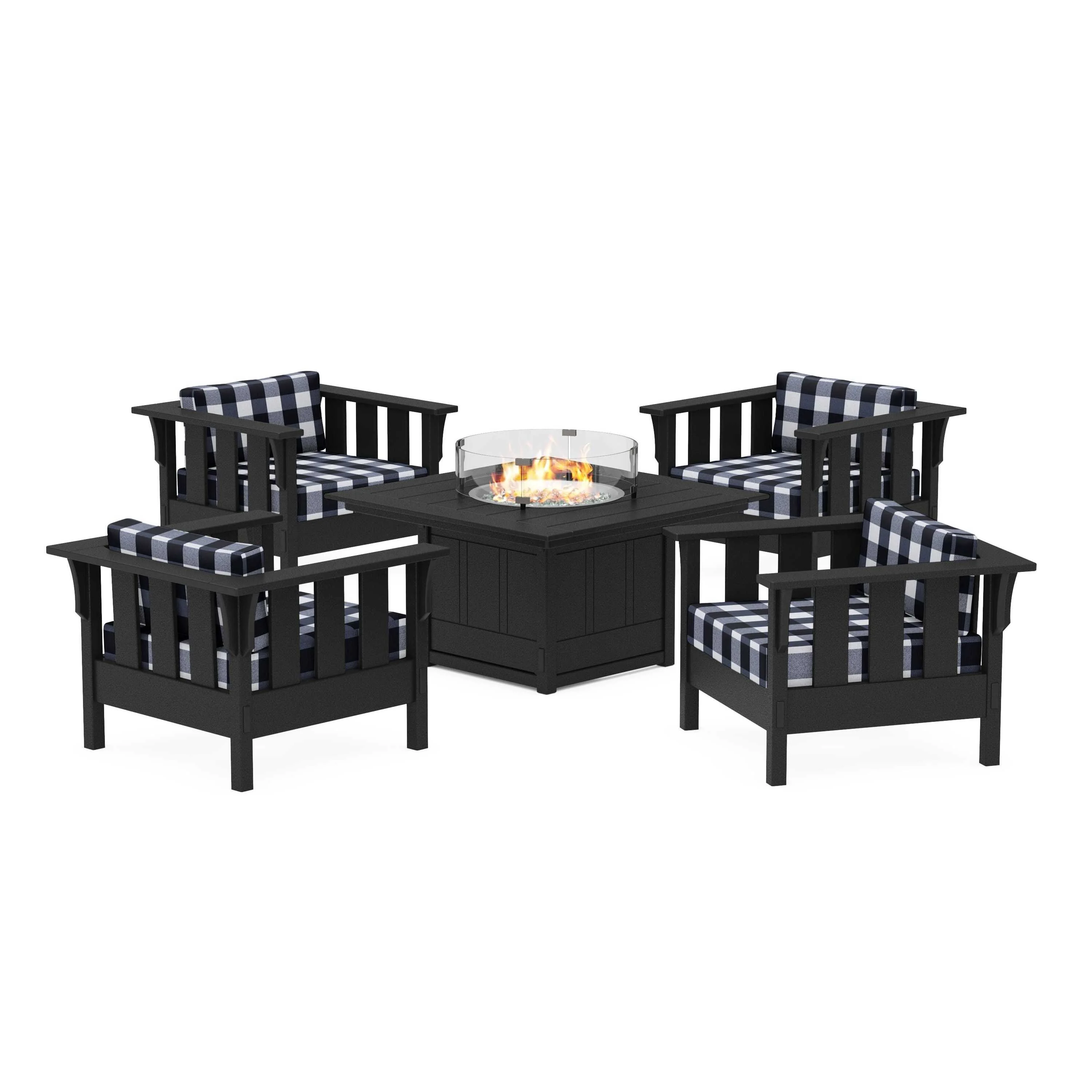 Acadia 5-Piece Deep Seating Set with Fire Pit Table - Image 29