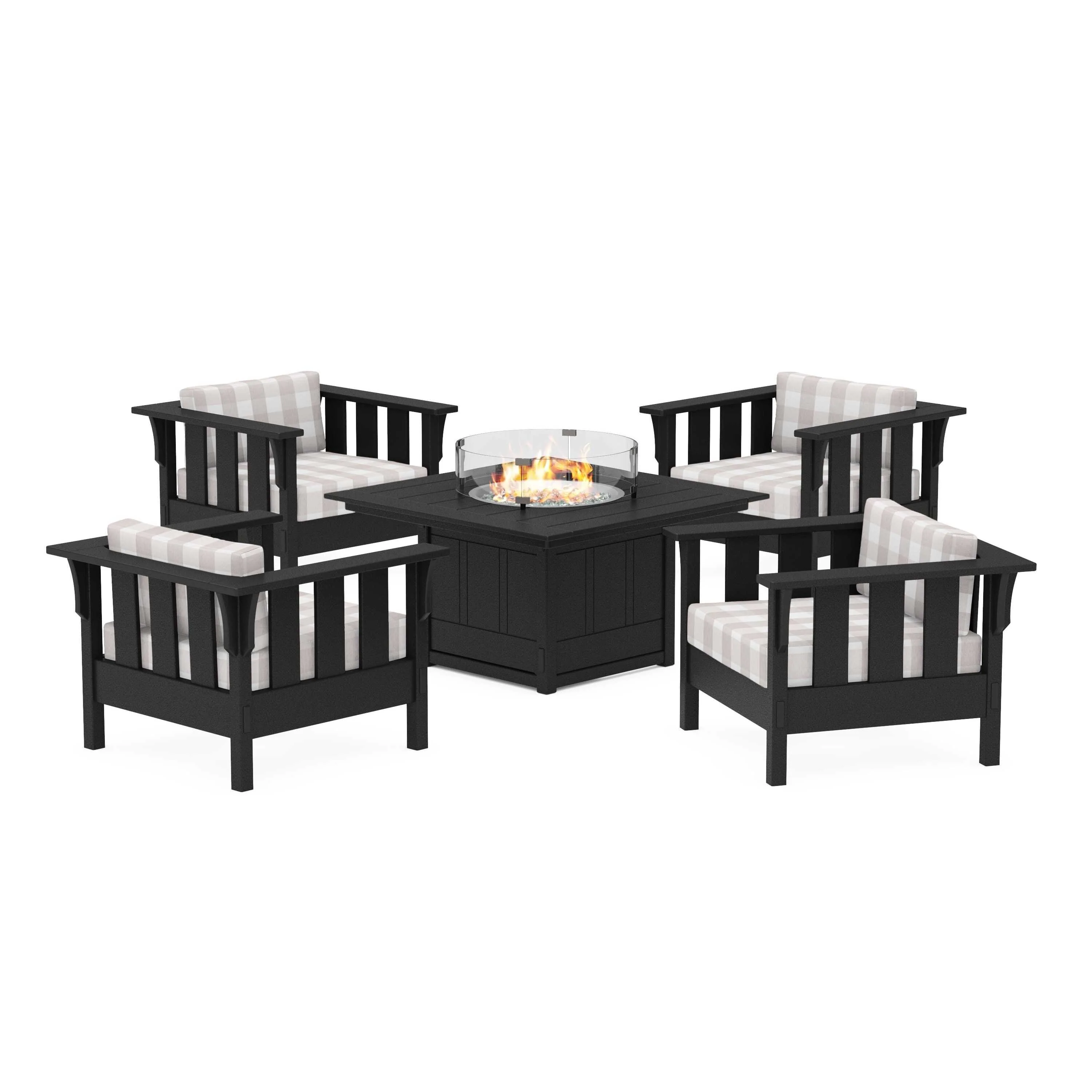 Acadia 5-Piece Deep Seating Set with Fire Pit Table - Image 31