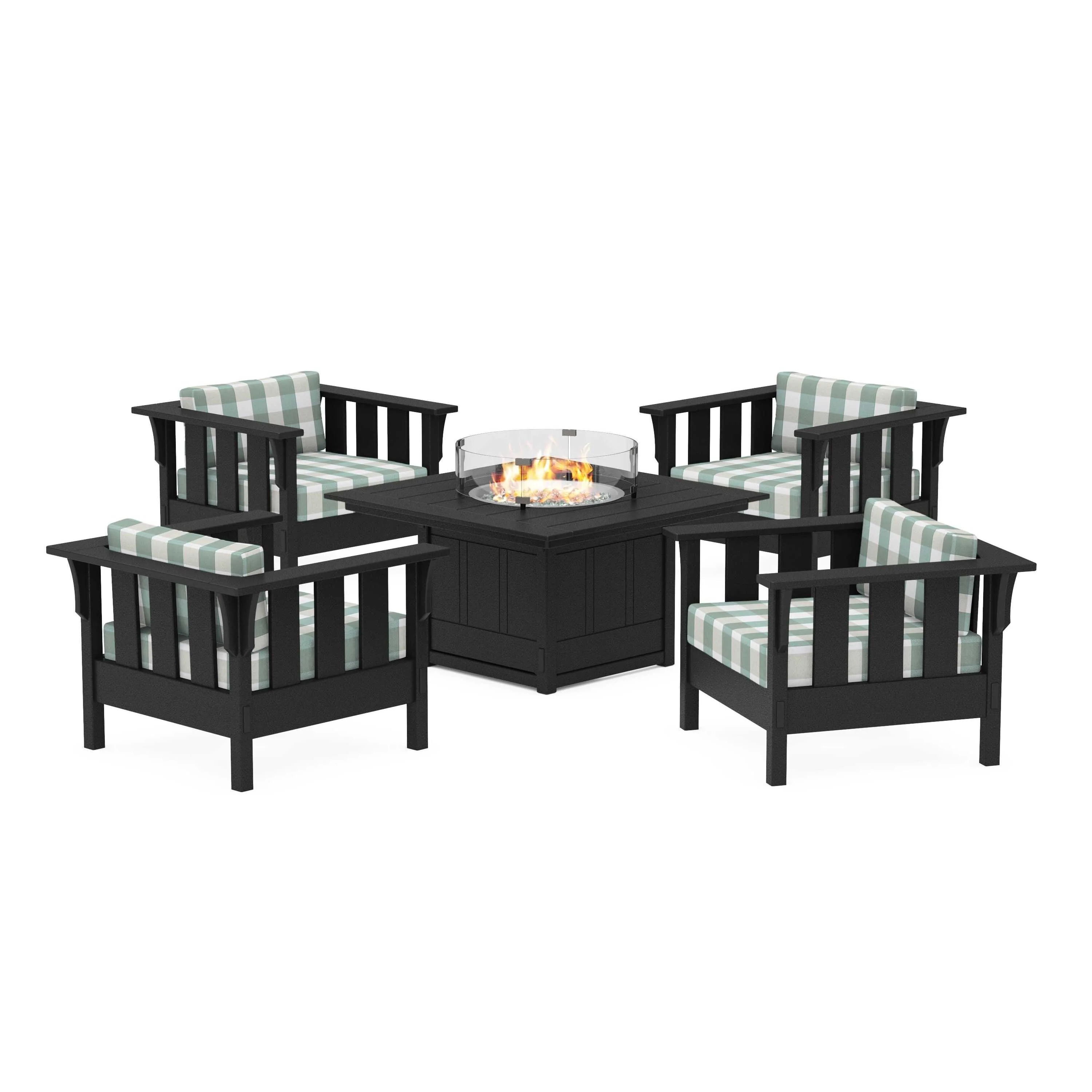 Acadia 5-Piece Deep Seating Set with Fire Pit Table - Image 34