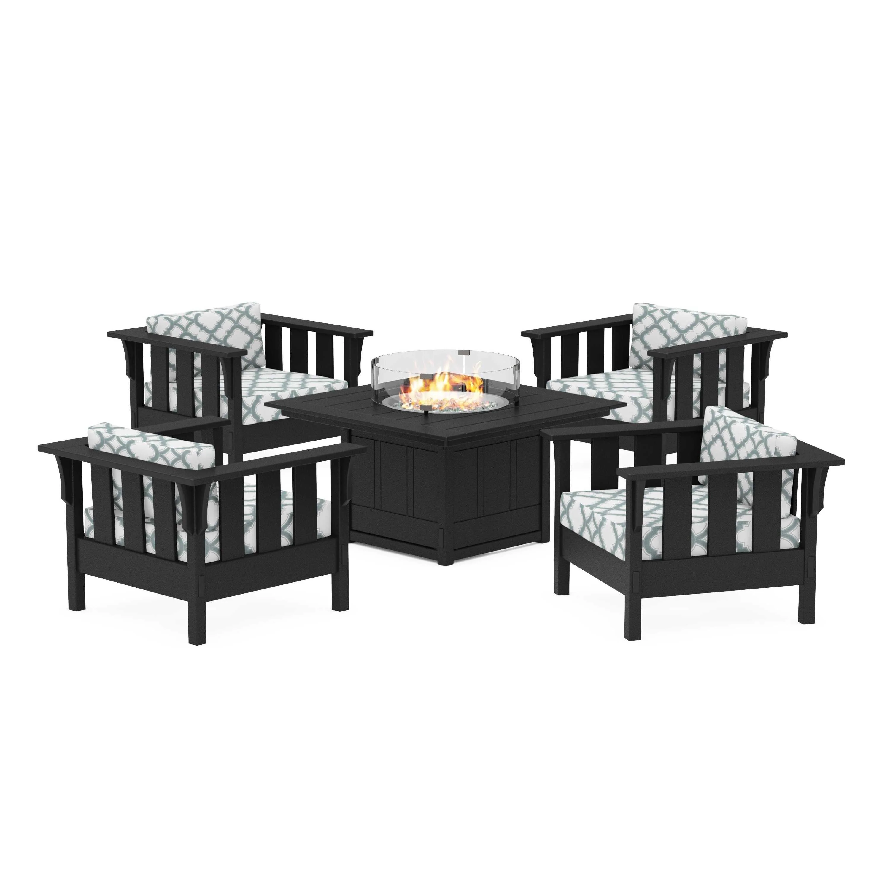 Acadia 5-Piece Deep Seating Set with Fire Pit Table - Image 36