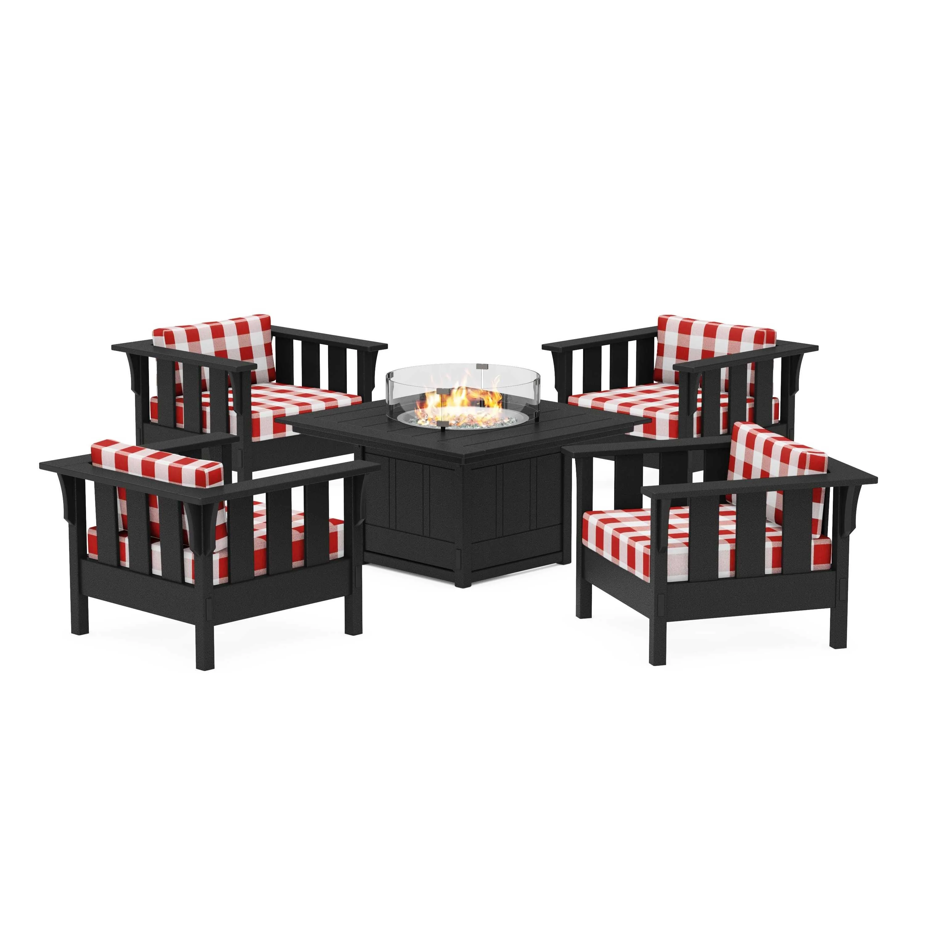 Acadia 5-Piece Deep Seating Set with Fire Pit Table - Image 38