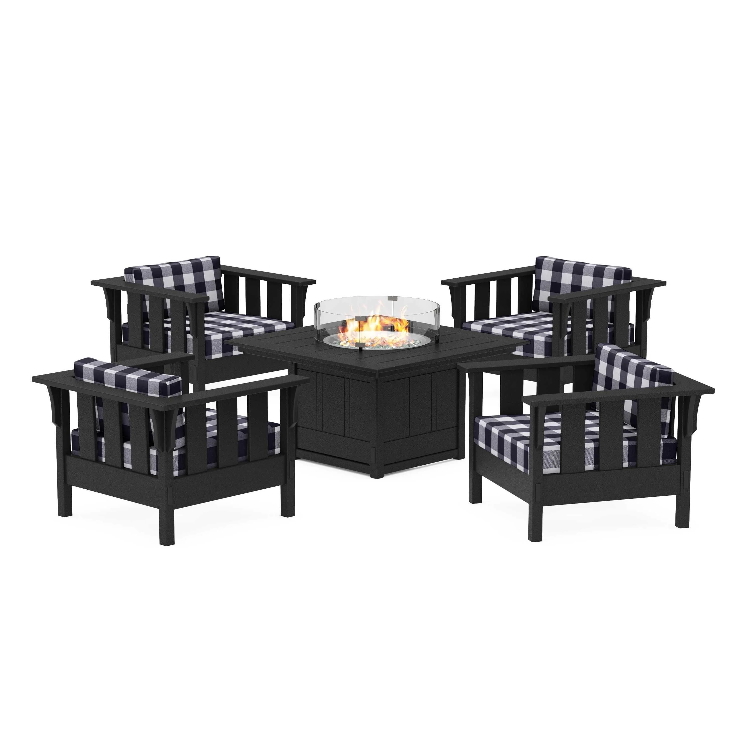 Acadia 5-Piece Deep Seating Set with Fire Pit Table - Image 39
