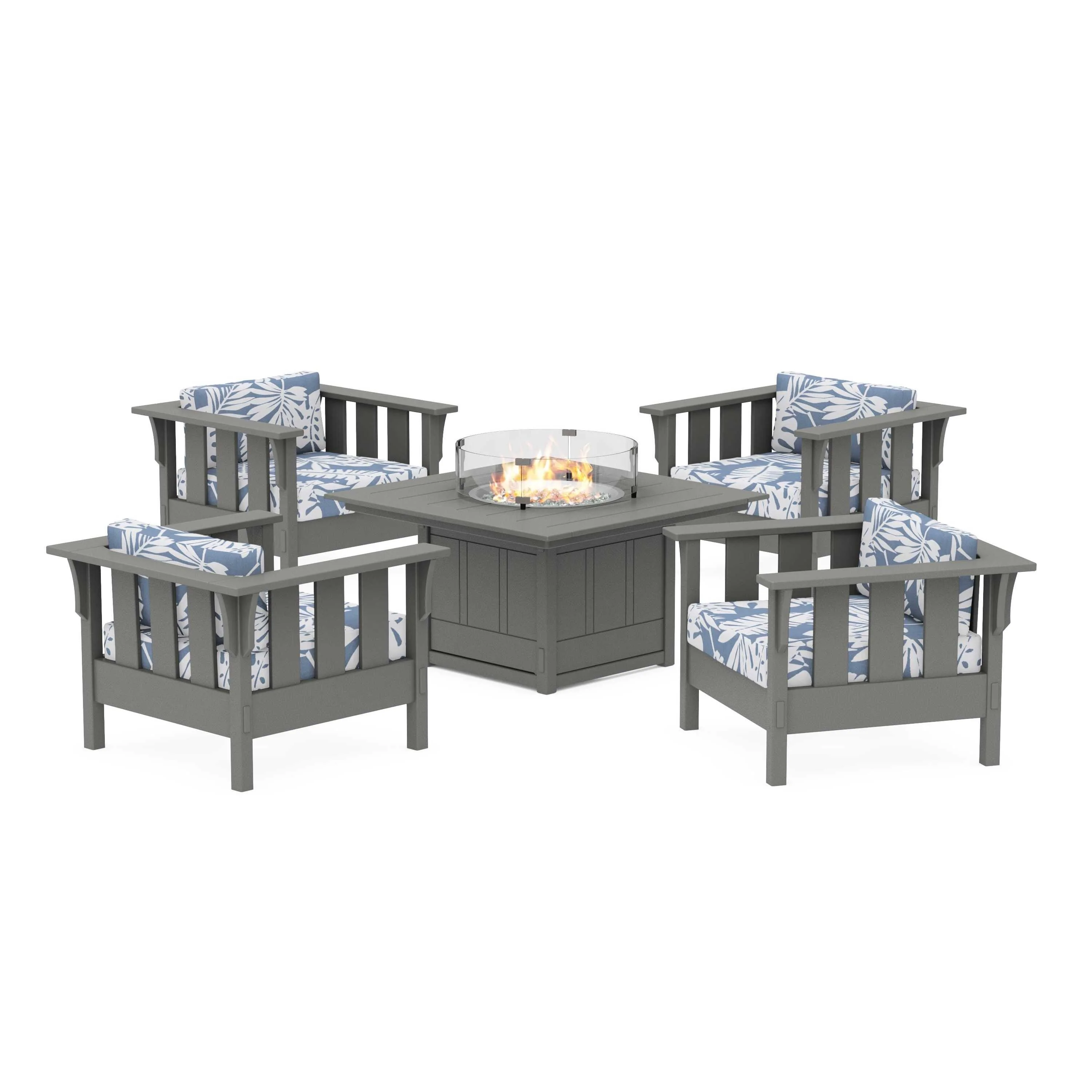 Acadia 5-Piece Deep Seating Set with Fire Pit Table - Image 44