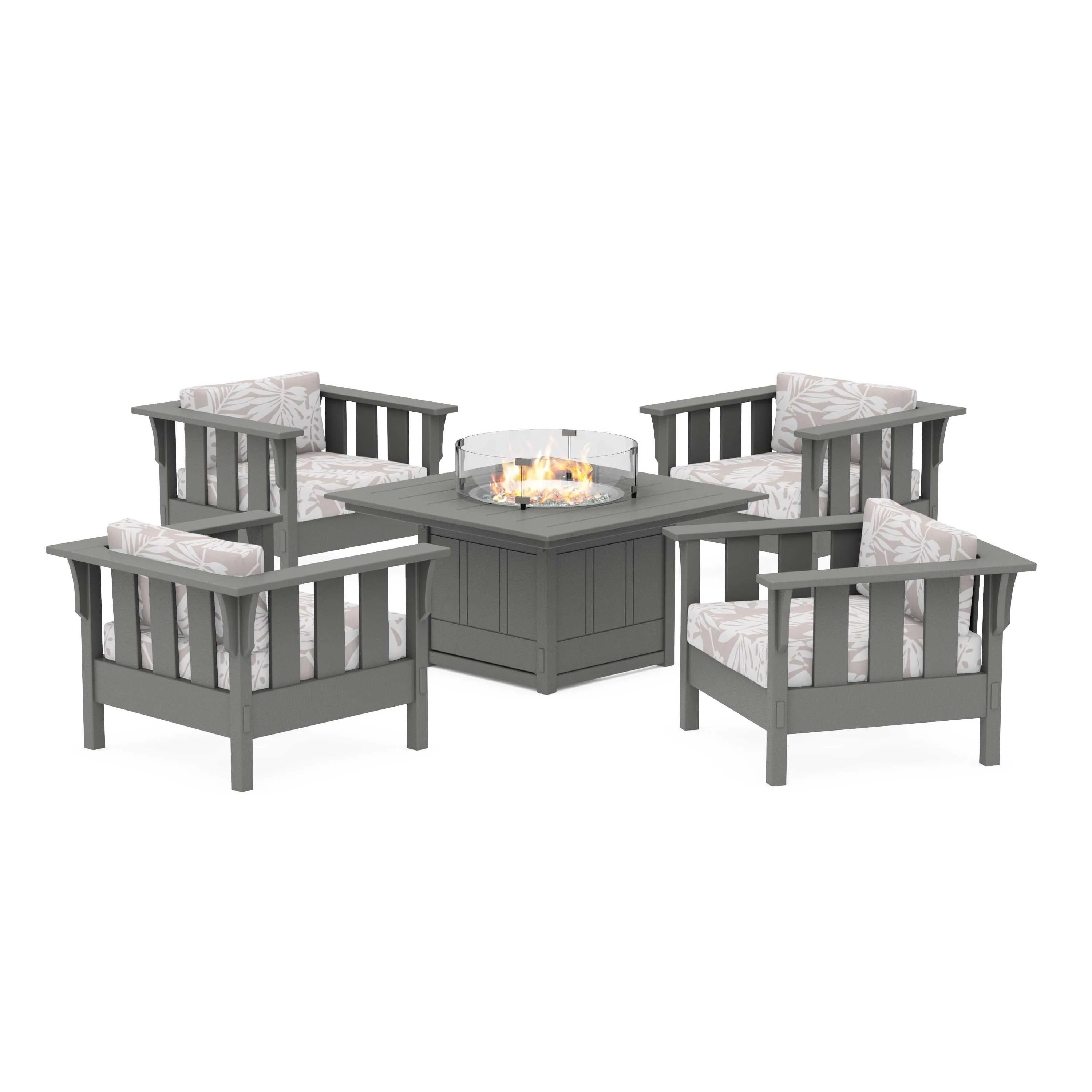 Acadia 5-Piece Deep Seating Set with Fire Pit Table - Image 47