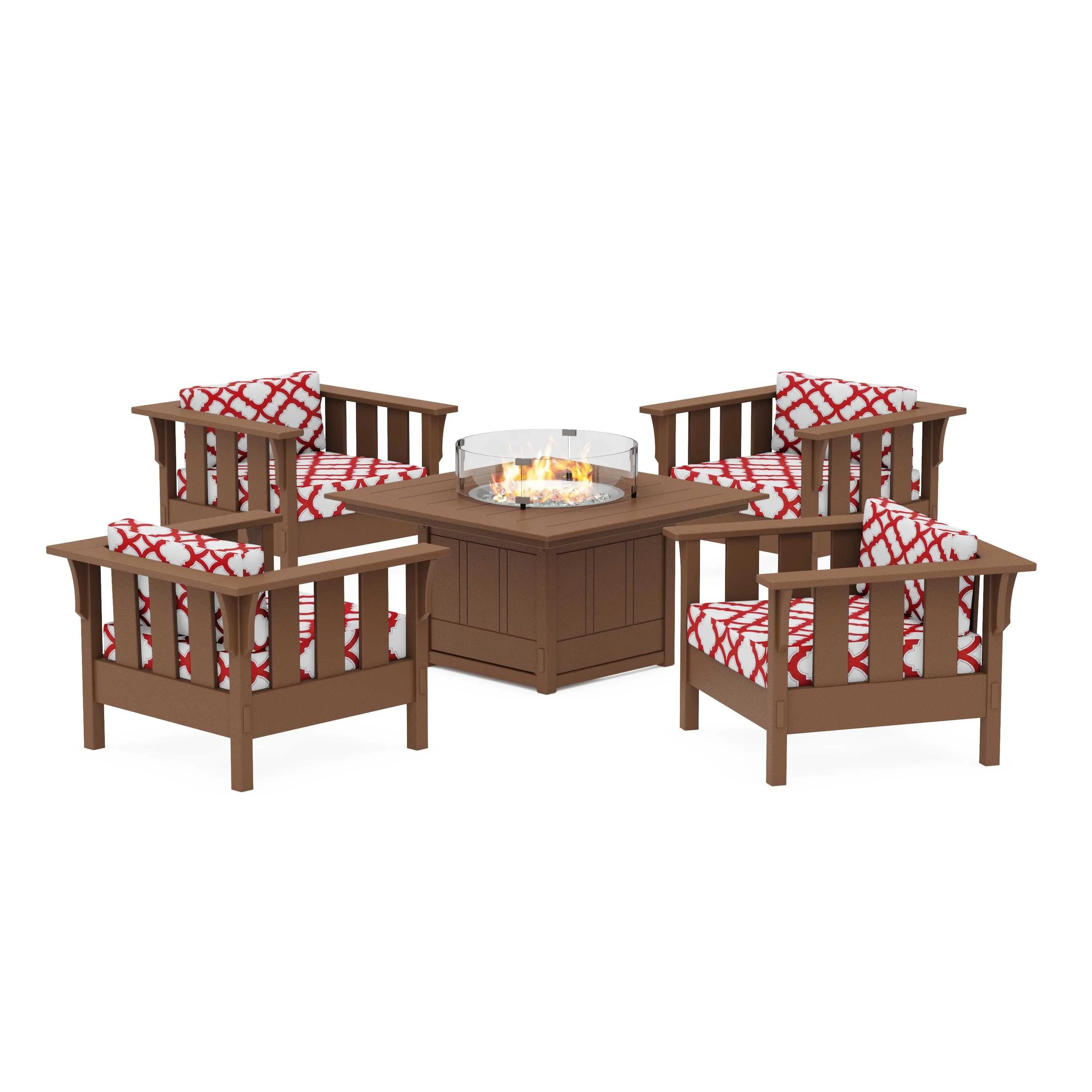 Acadia 5-Piece Deep Seating Set with Fire Pit Table - Image 54