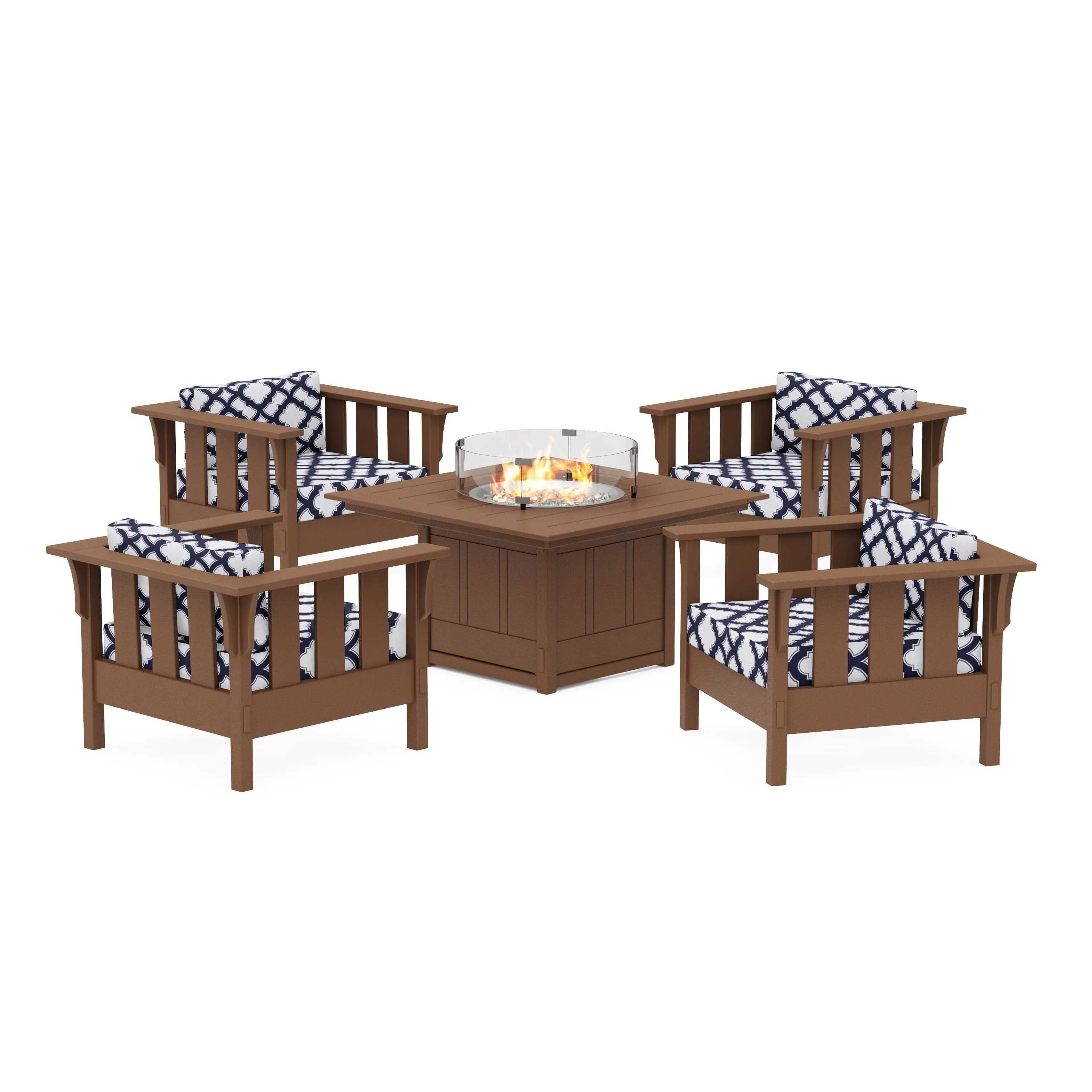 Acadia 5-Piece Deep Seating Set with Fire Pit Table - Image 55