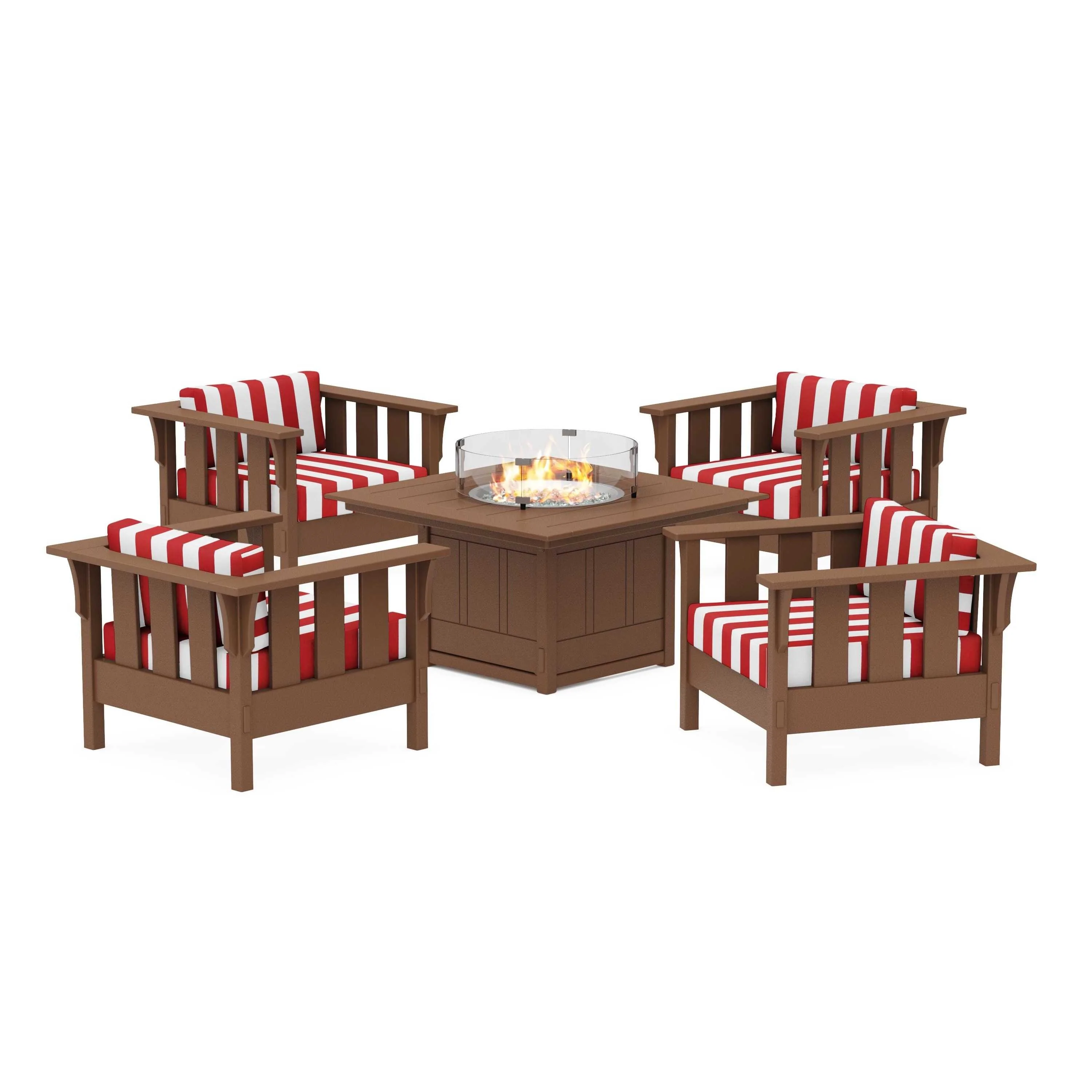 Acadia 5-Piece Deep Seating Set with Fire Pit Table - Image 56
