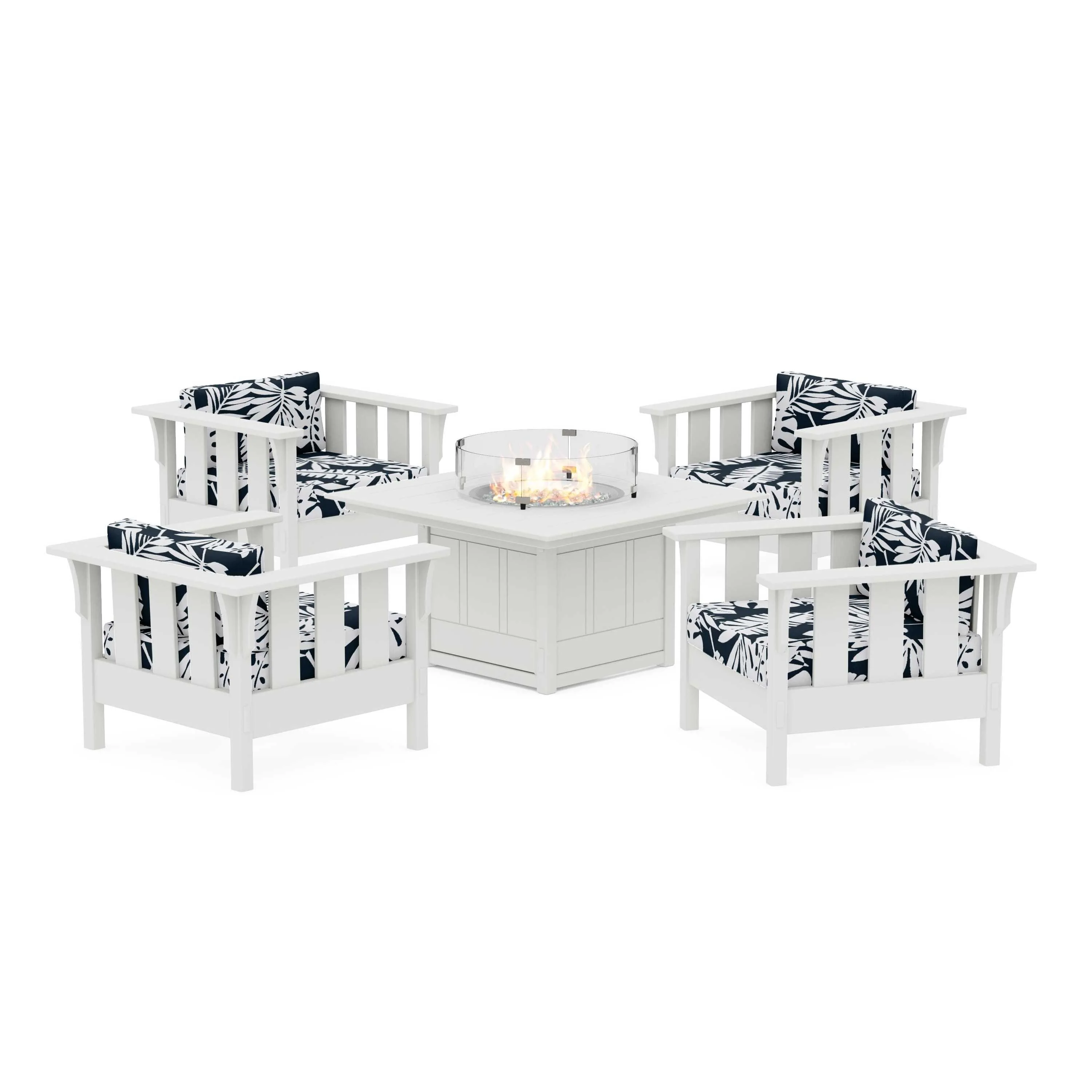 Acadia 5-Piece Deep Seating Set with Fire Pit Table - Image 60
