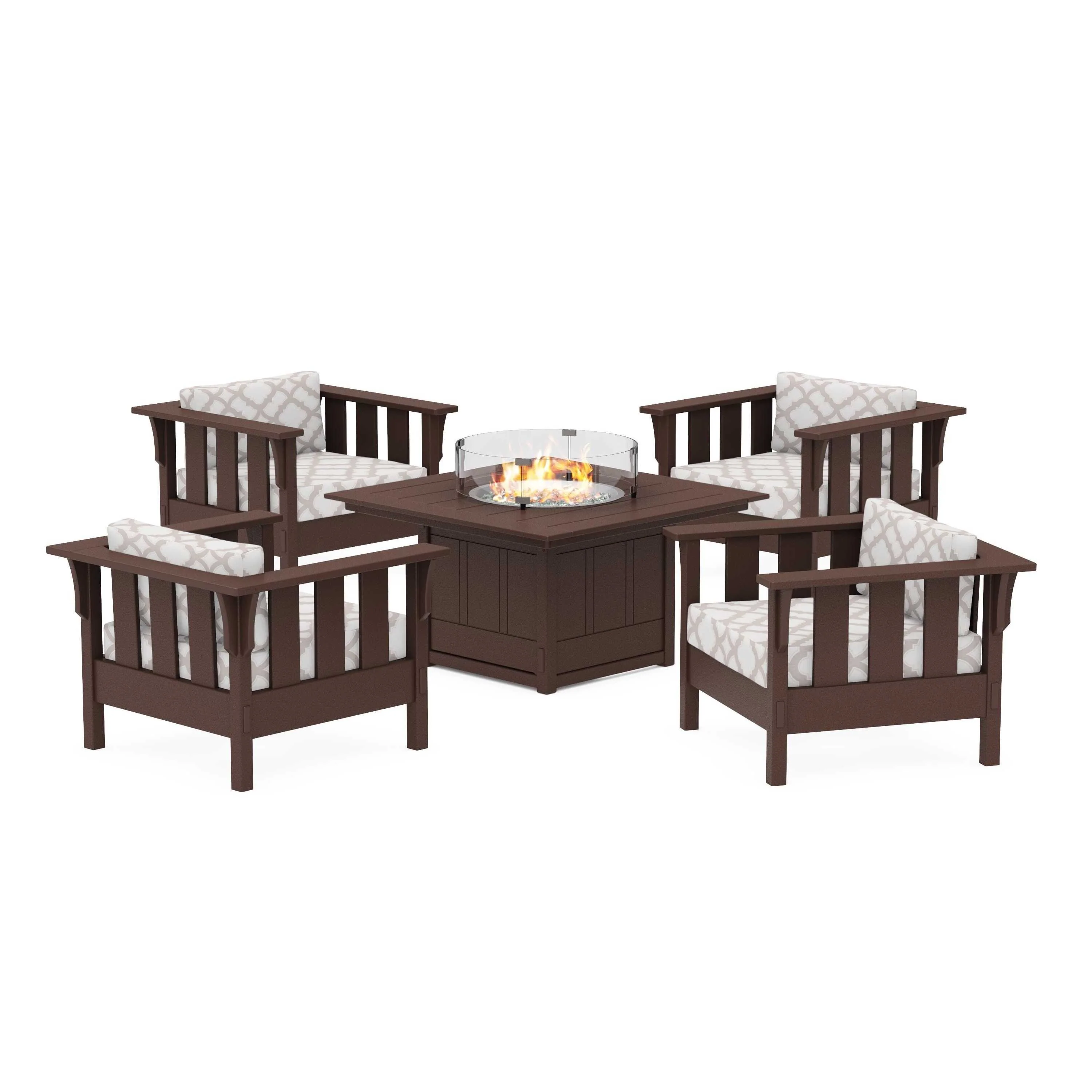 Acadia 5-Piece Deep Seating Set with Fire Pit Table - Image 75