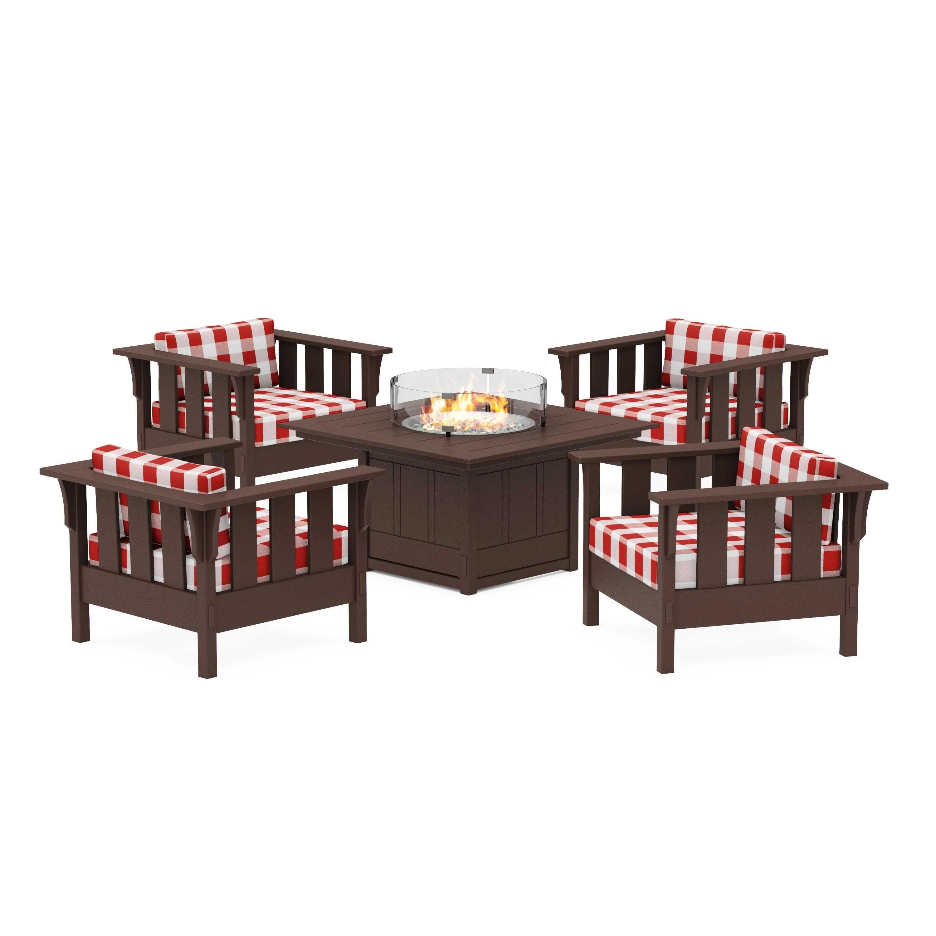 Acadia 5-Piece Deep Seating Set with Fire Pit Table - Image 80
