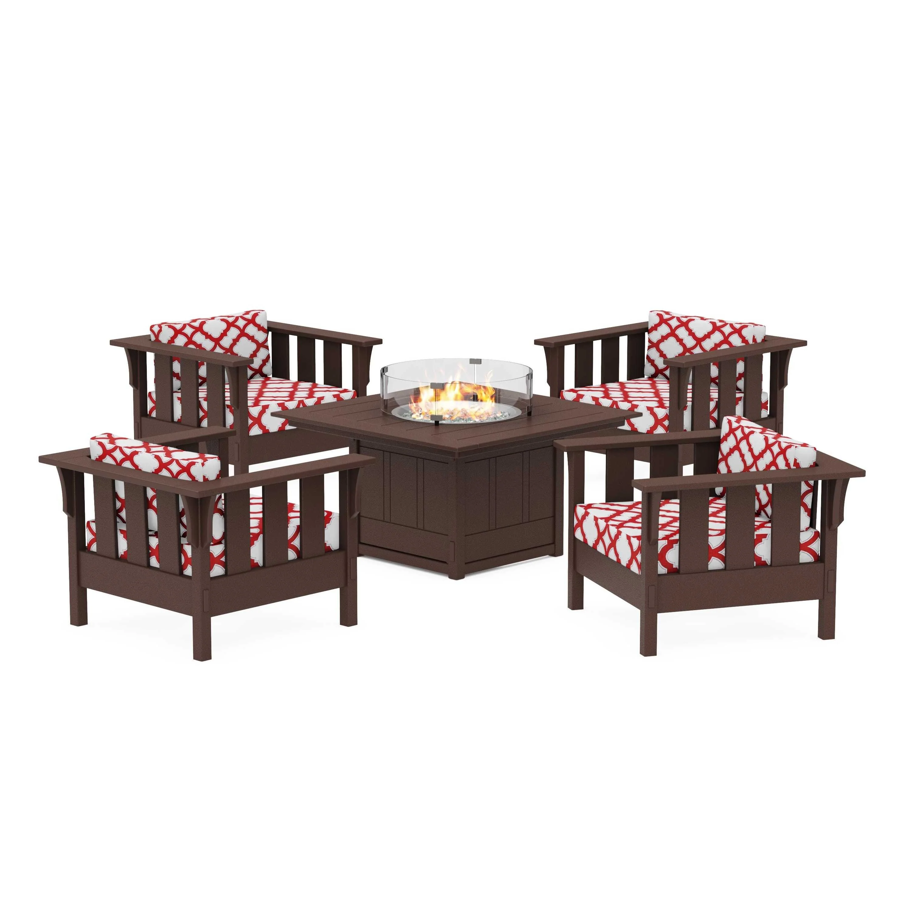 Acadia 5-Piece Deep Seating Set with Fire Pit Table - Image 82