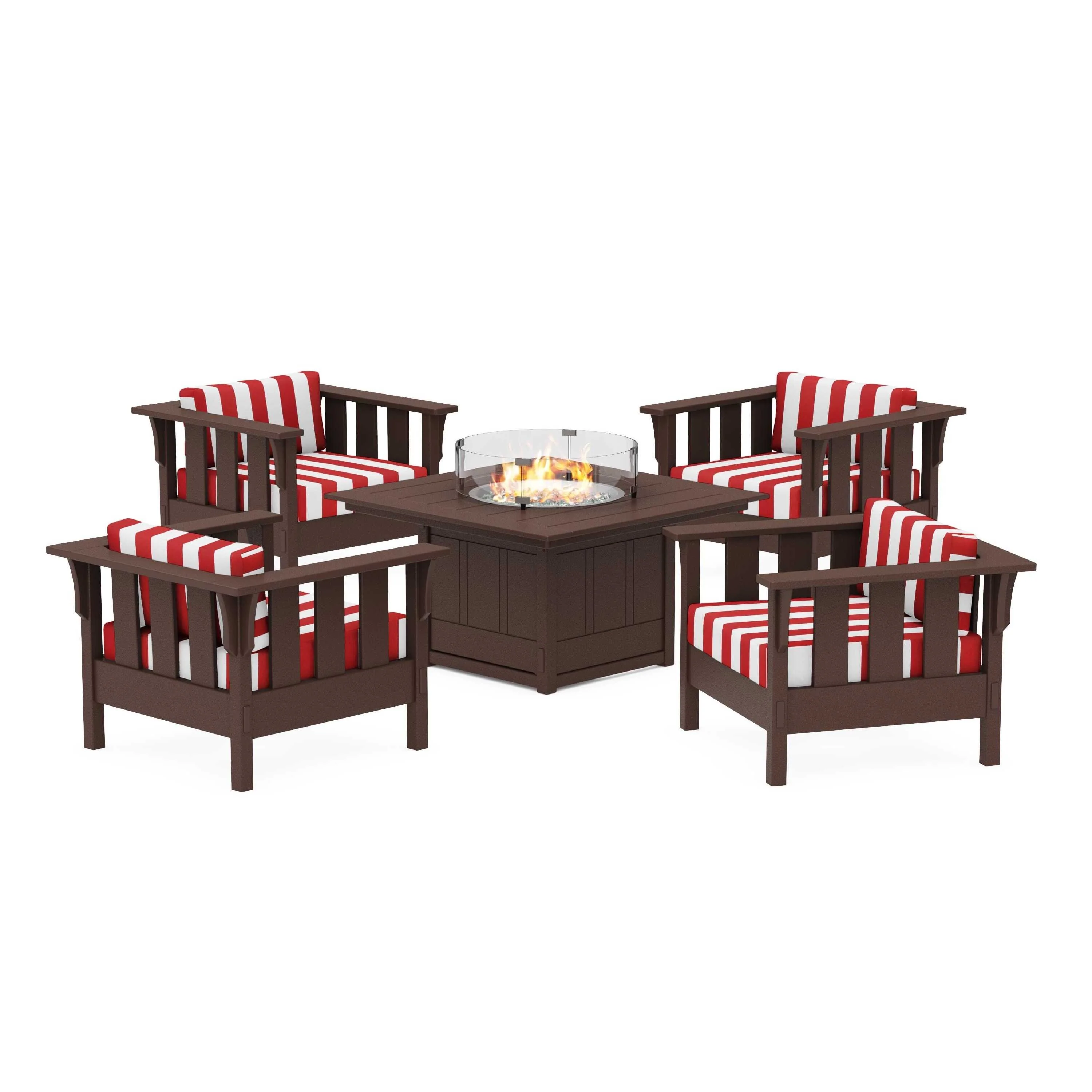 Acadia 5-Piece Deep Seating Set with Fire Pit Table - Image 84