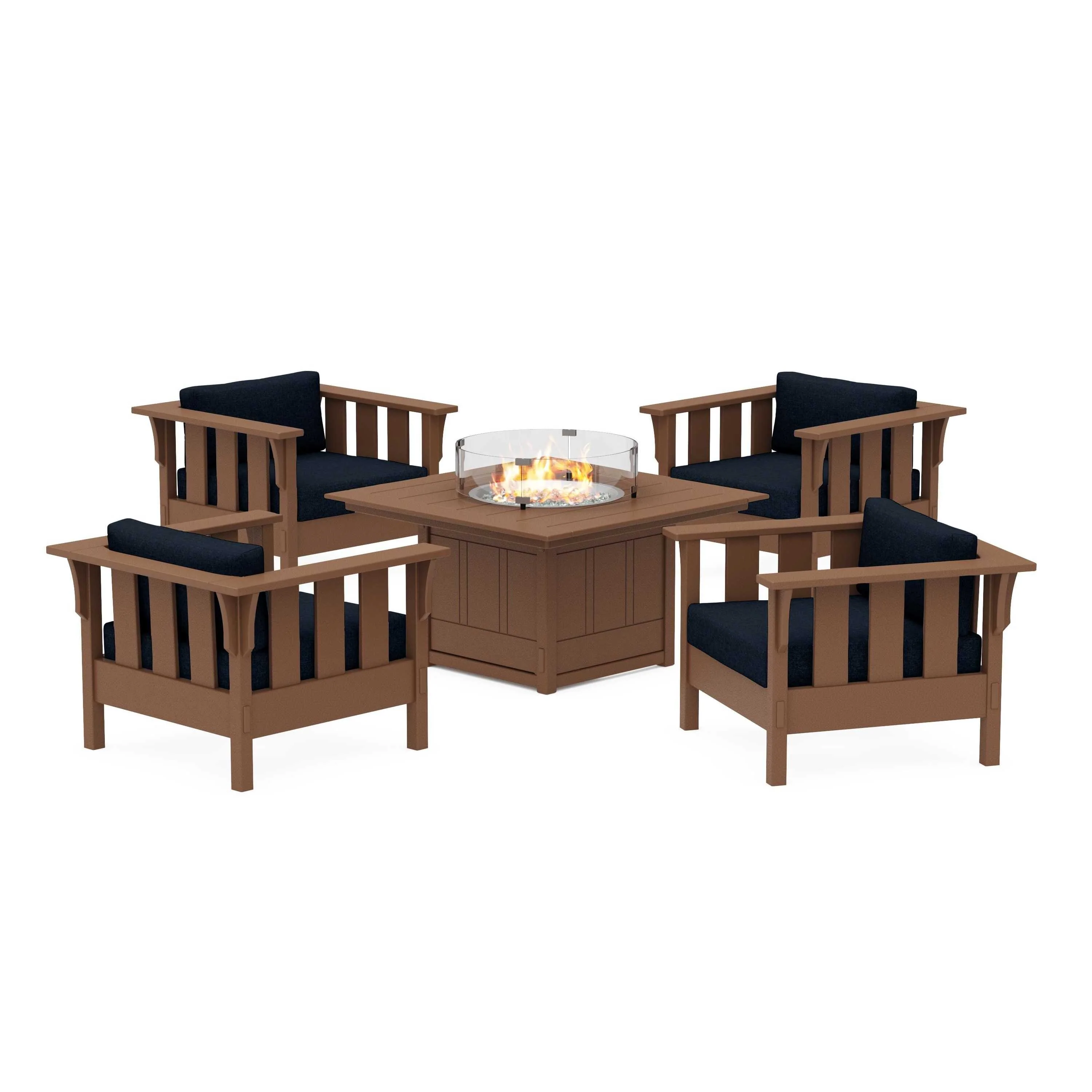 Acadia 5-Piece Deep Seating Set with Fire Pit Table - Image 96