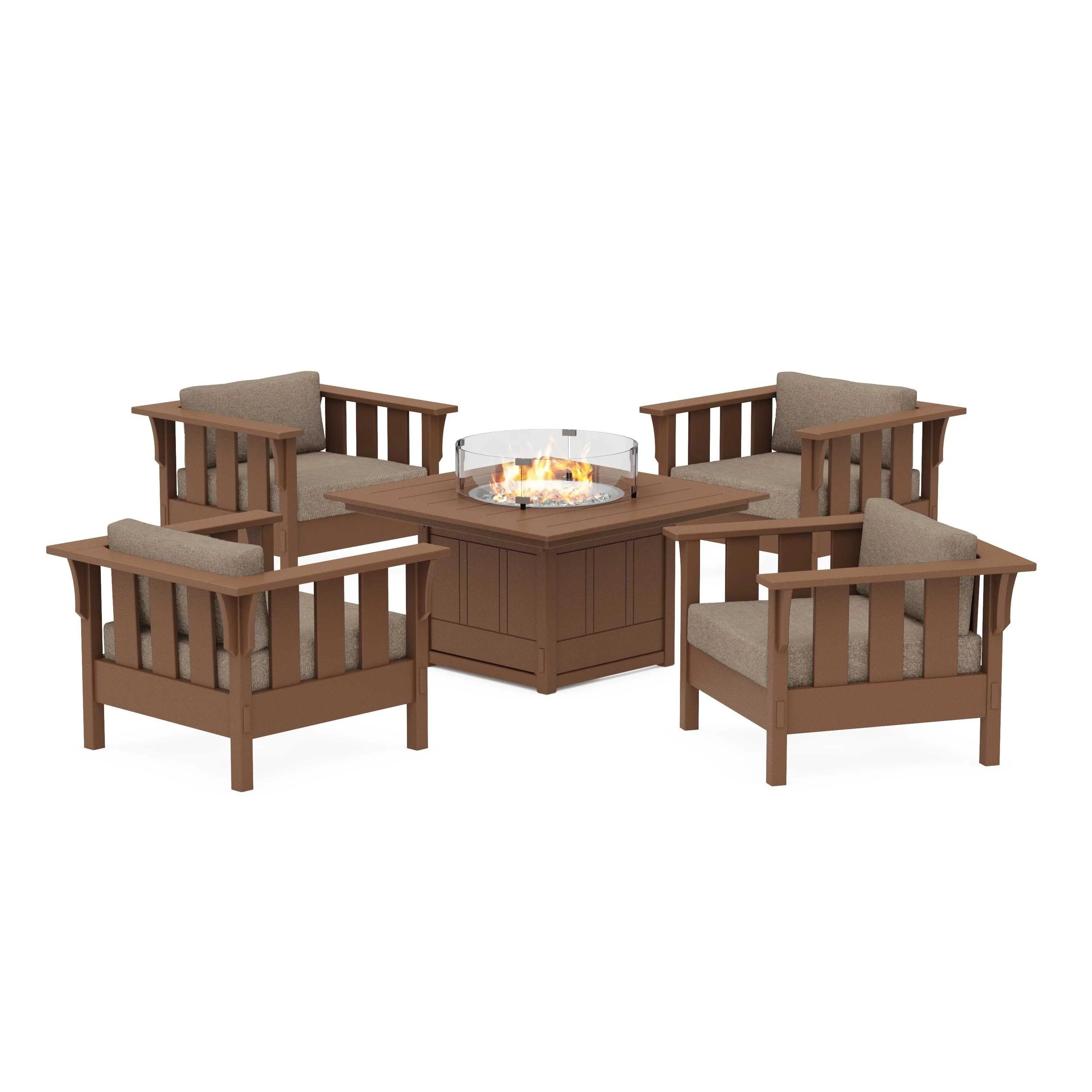 Acadia 5-Piece Deep Seating Set with Fire Pit Table - Image 98