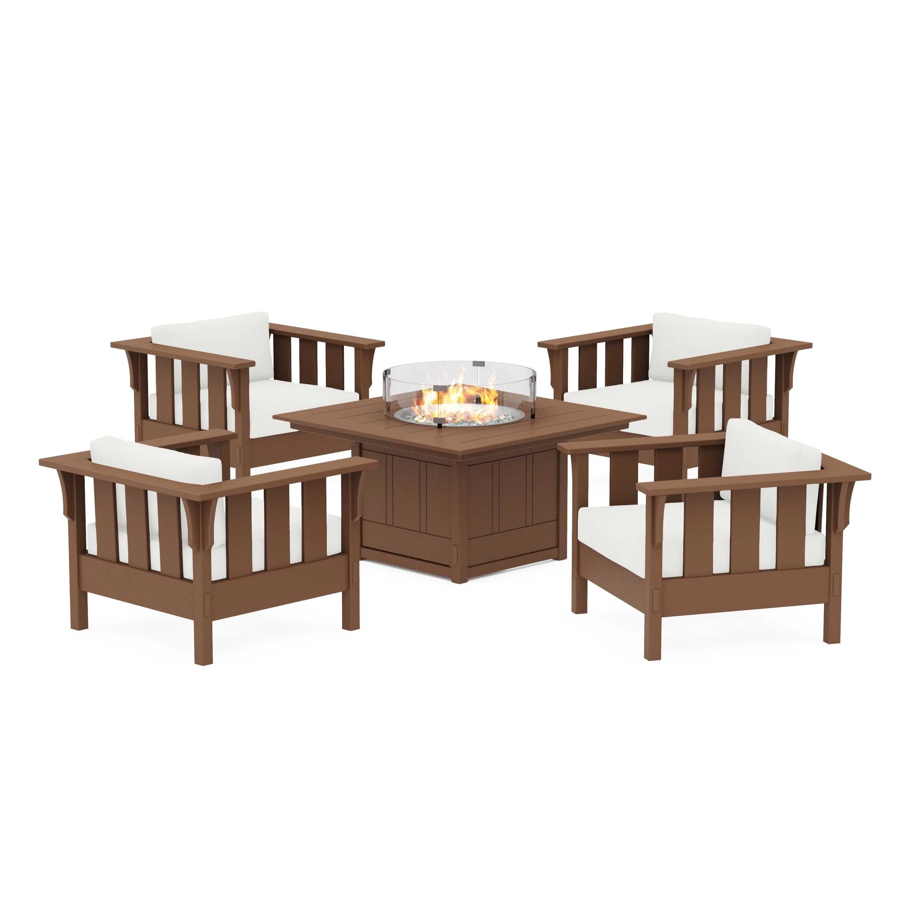 Acadia 5-Piece Deep Seating Set with Fire Pit Table - Image 99