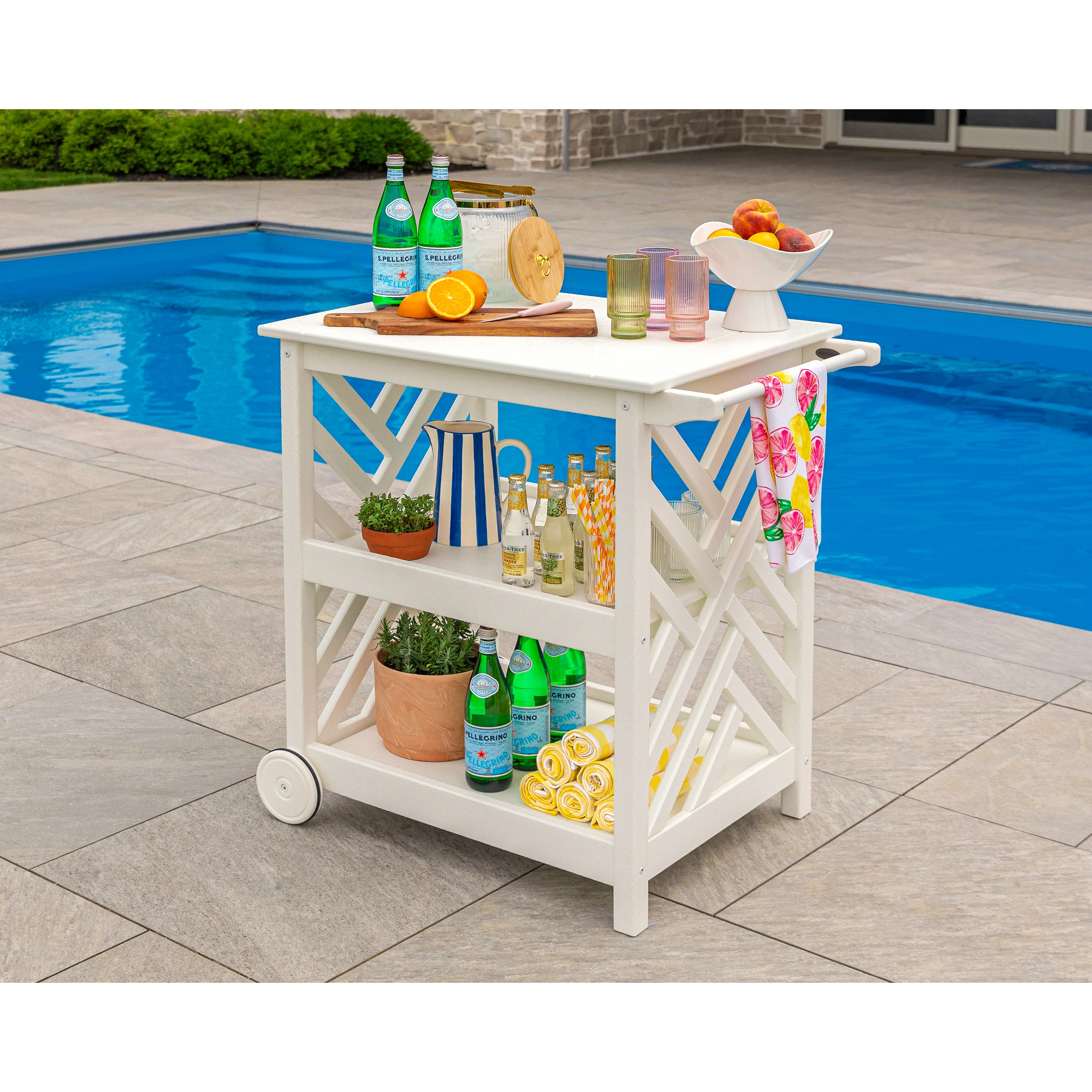 Chippendale Bar Cart - Image 8