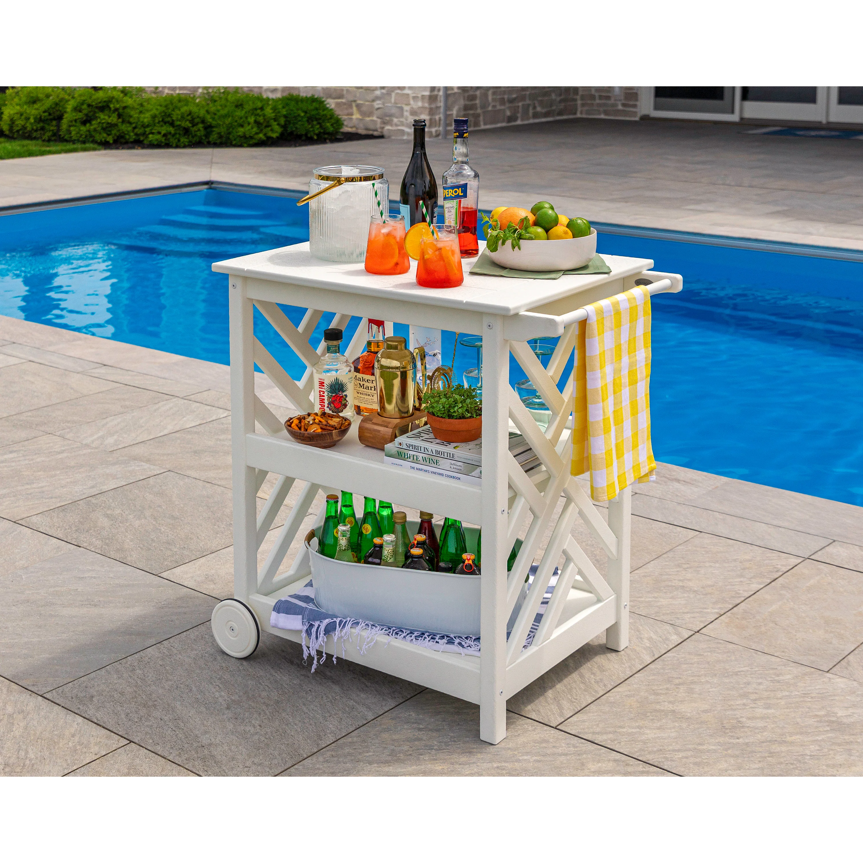 Chippendale Bar Cart - Image 9