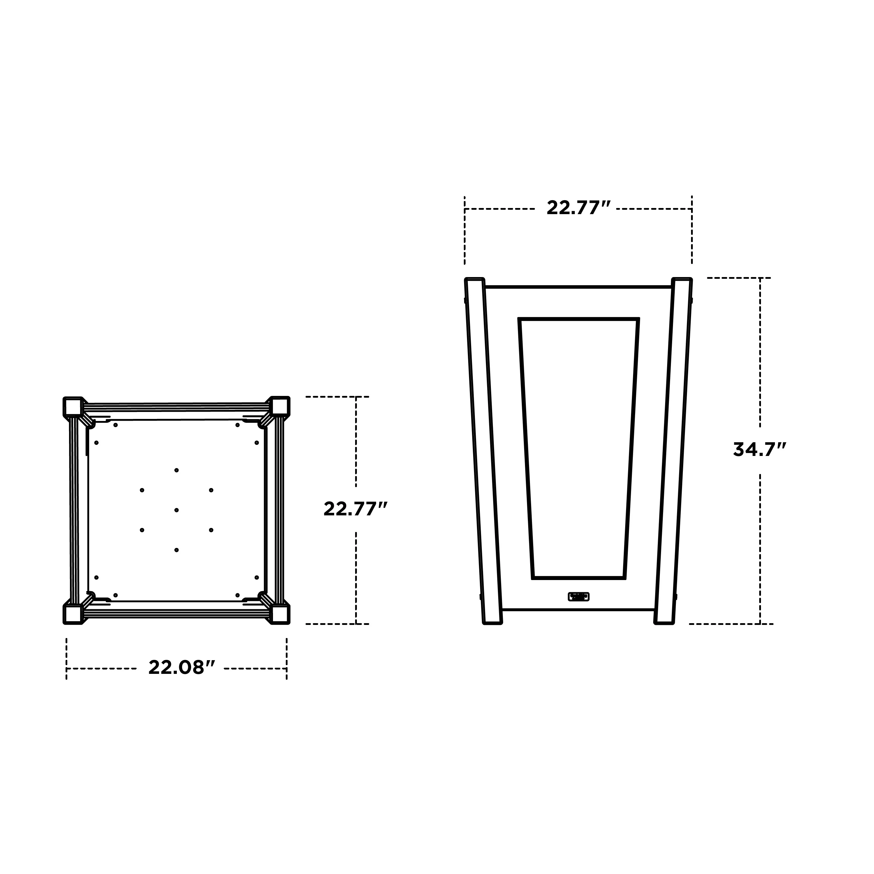 Country Living Large Tapered Square Planter Box - Image 5