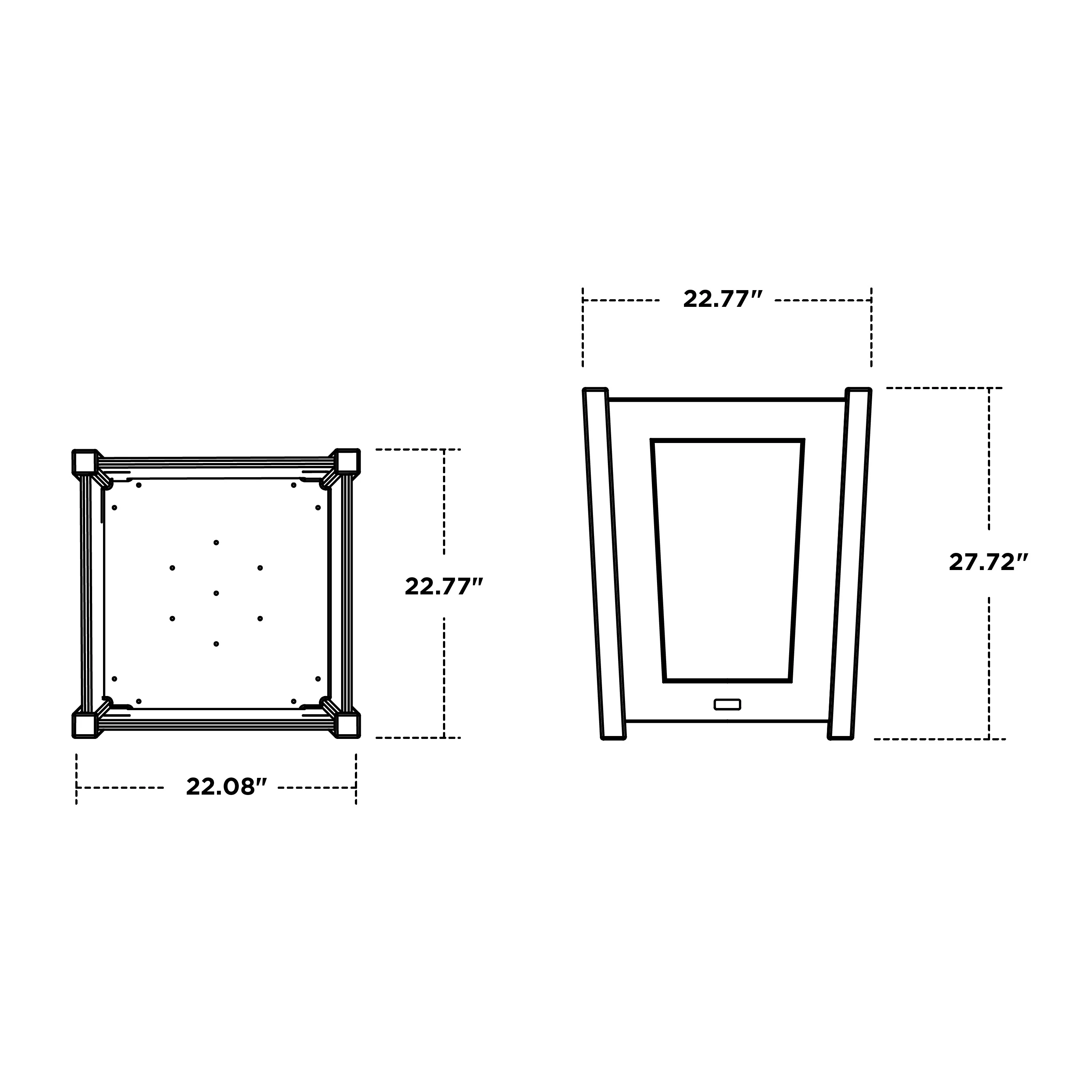 Country Living Large Tapered Square Short Planter Box - Image 5
