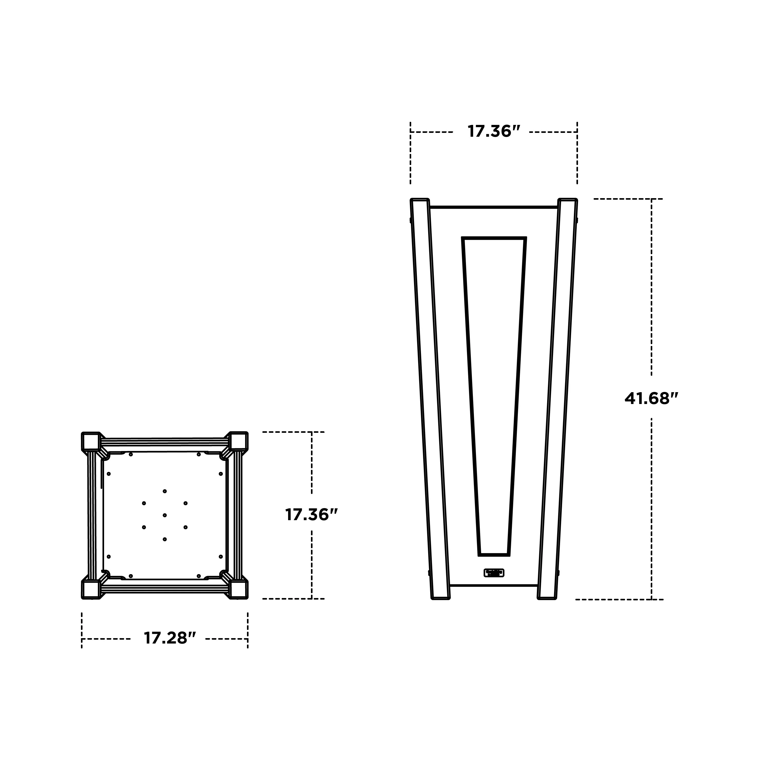 Country Living Tapered Square Tall Planter Box - Image 5