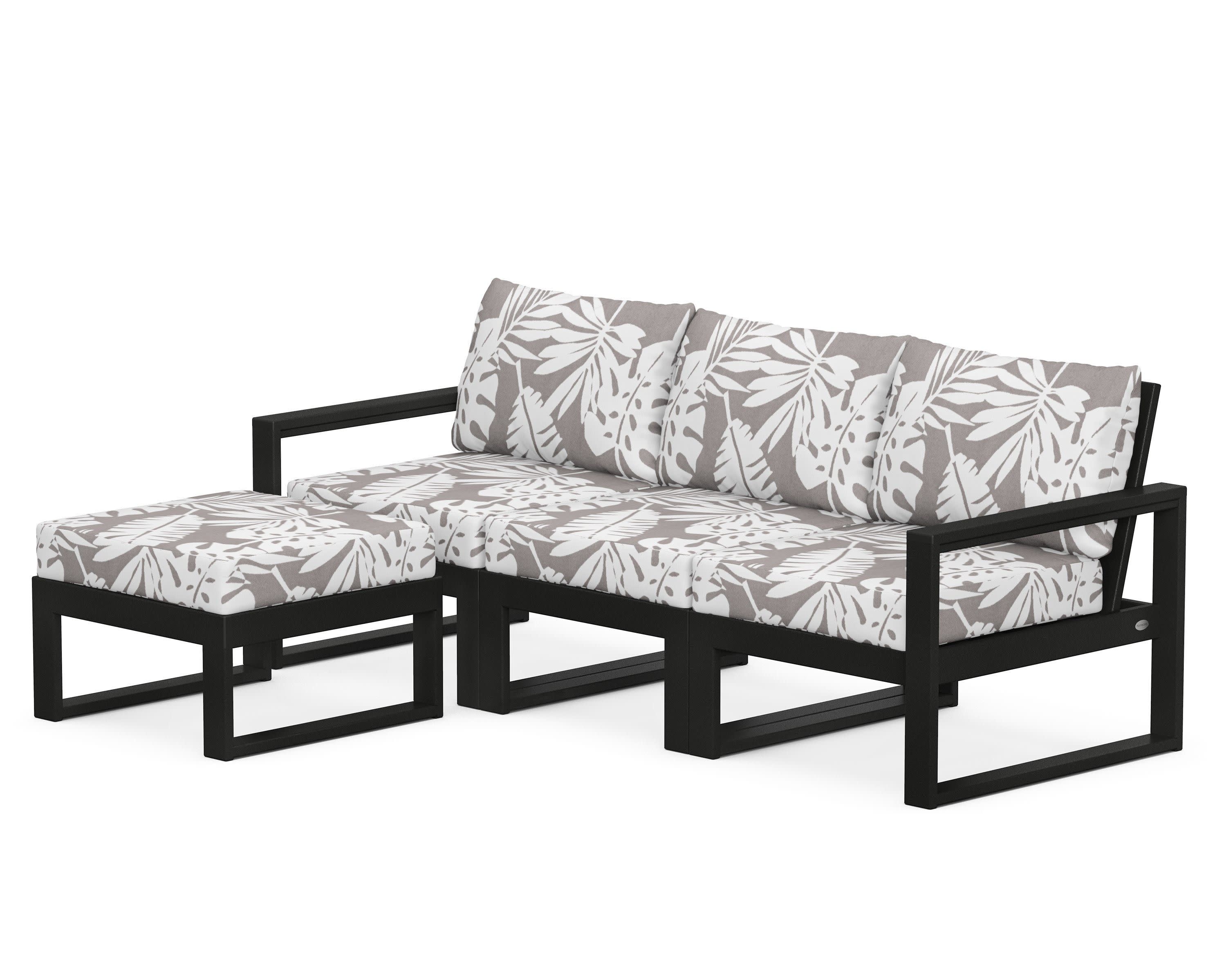 EDGE 4-Piece Modular Deep Seating Set with Ottoman - Image 4