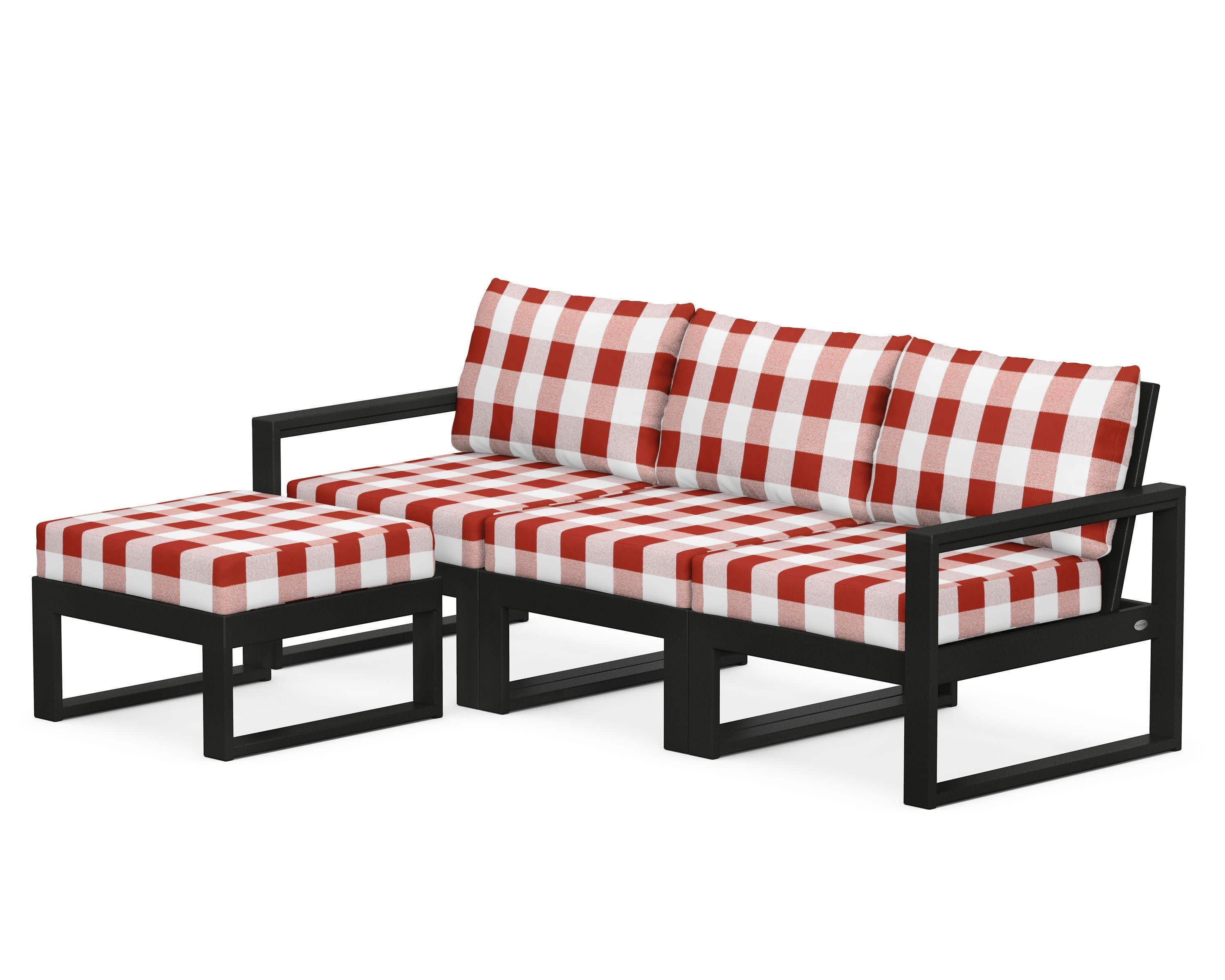 EDGE 4-Piece Modular Deep Seating Set with Ottoman - Image 5