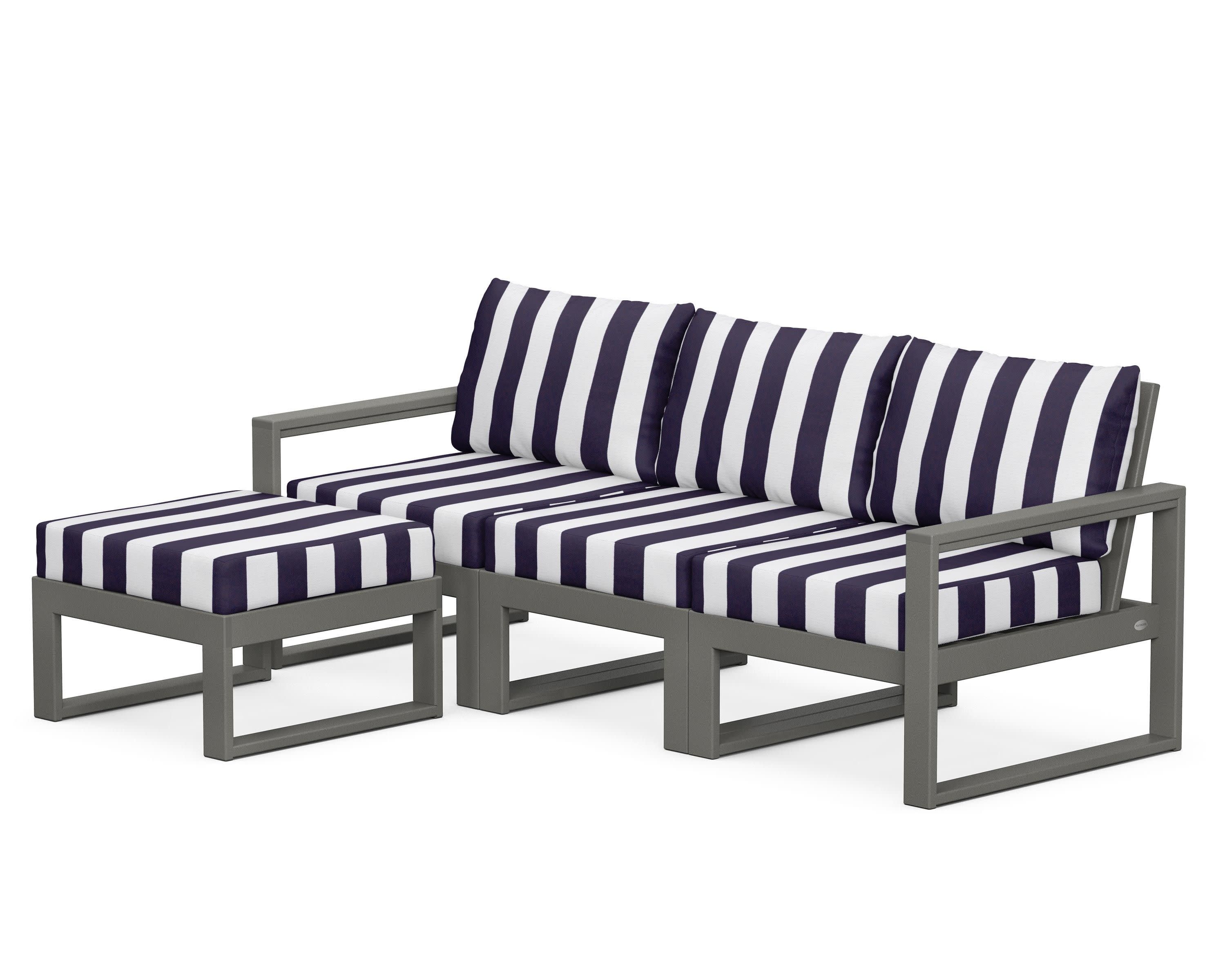 EDGE 4-Piece Modular Deep Seating Set with Ottoman - Image 83