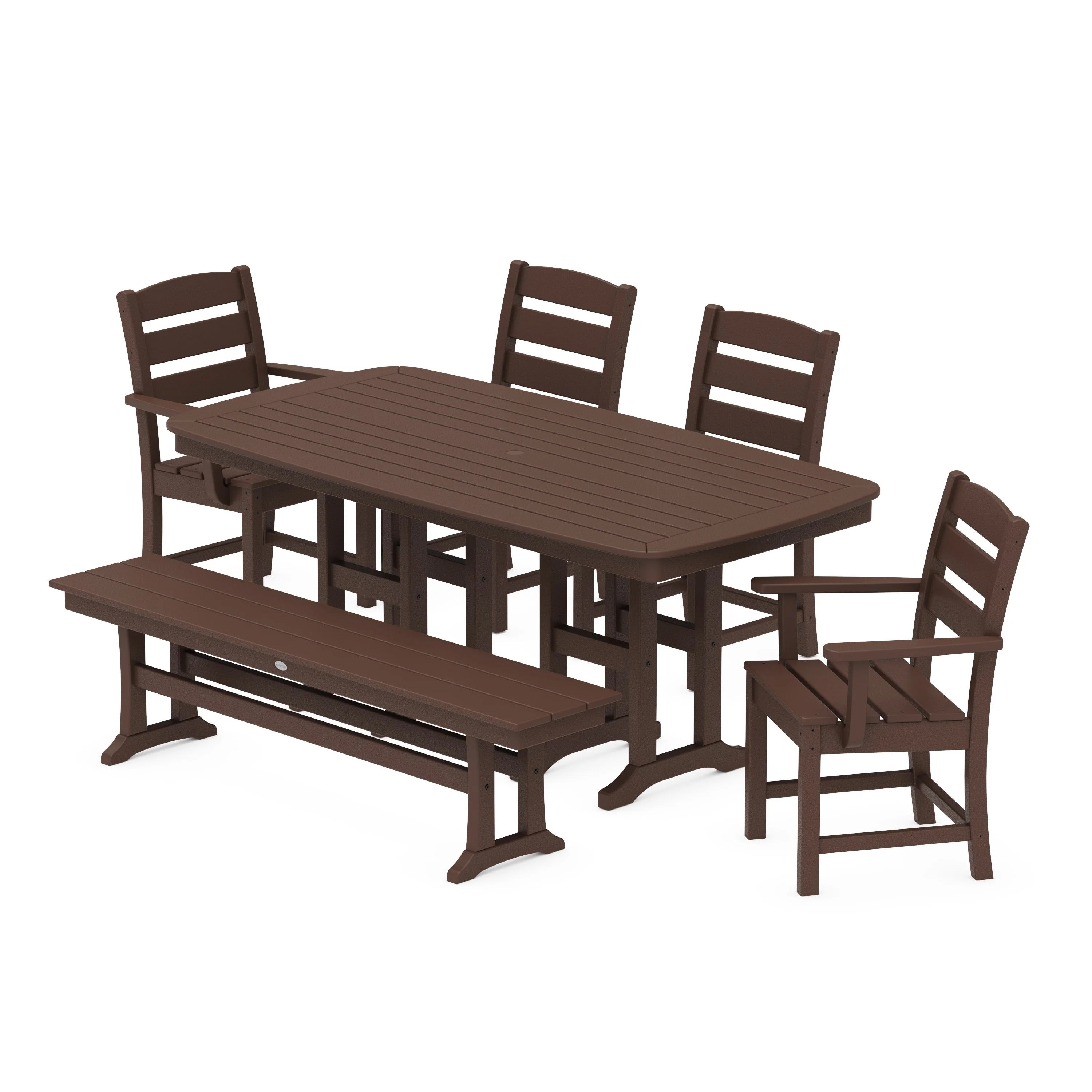 Lakeside 6-Piece Dining Set with Bench - Image 10
